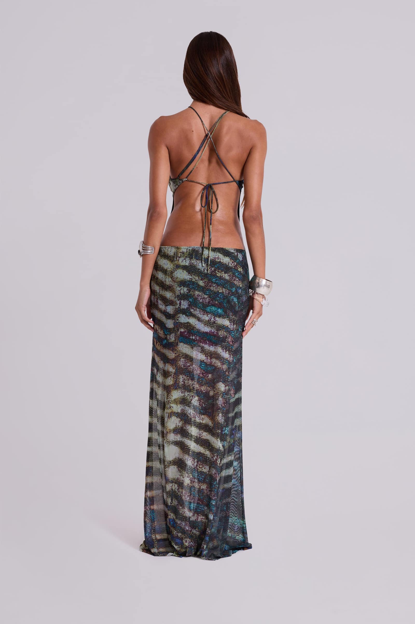 Dalitah Asymmetric Maxi Dress