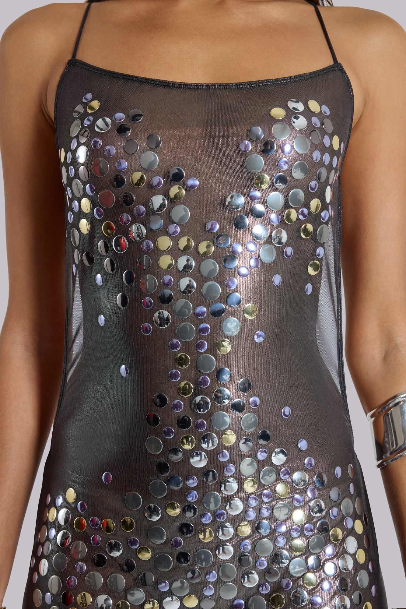 Cleia Metallic Studded Backless Mini Dress | Jaded London | Clothing Cleia Metallic Studded Backless Mini Dress | Jaded London | Clothing