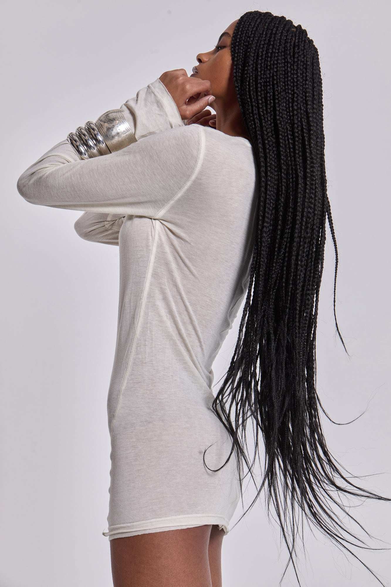 Oatmeal Mist Mini Dress