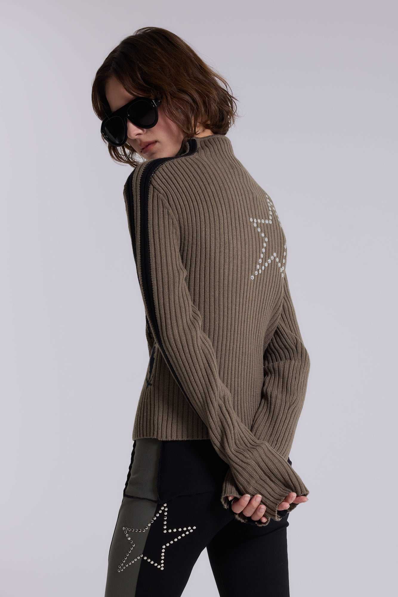Sprint Zip Through Rib Knit