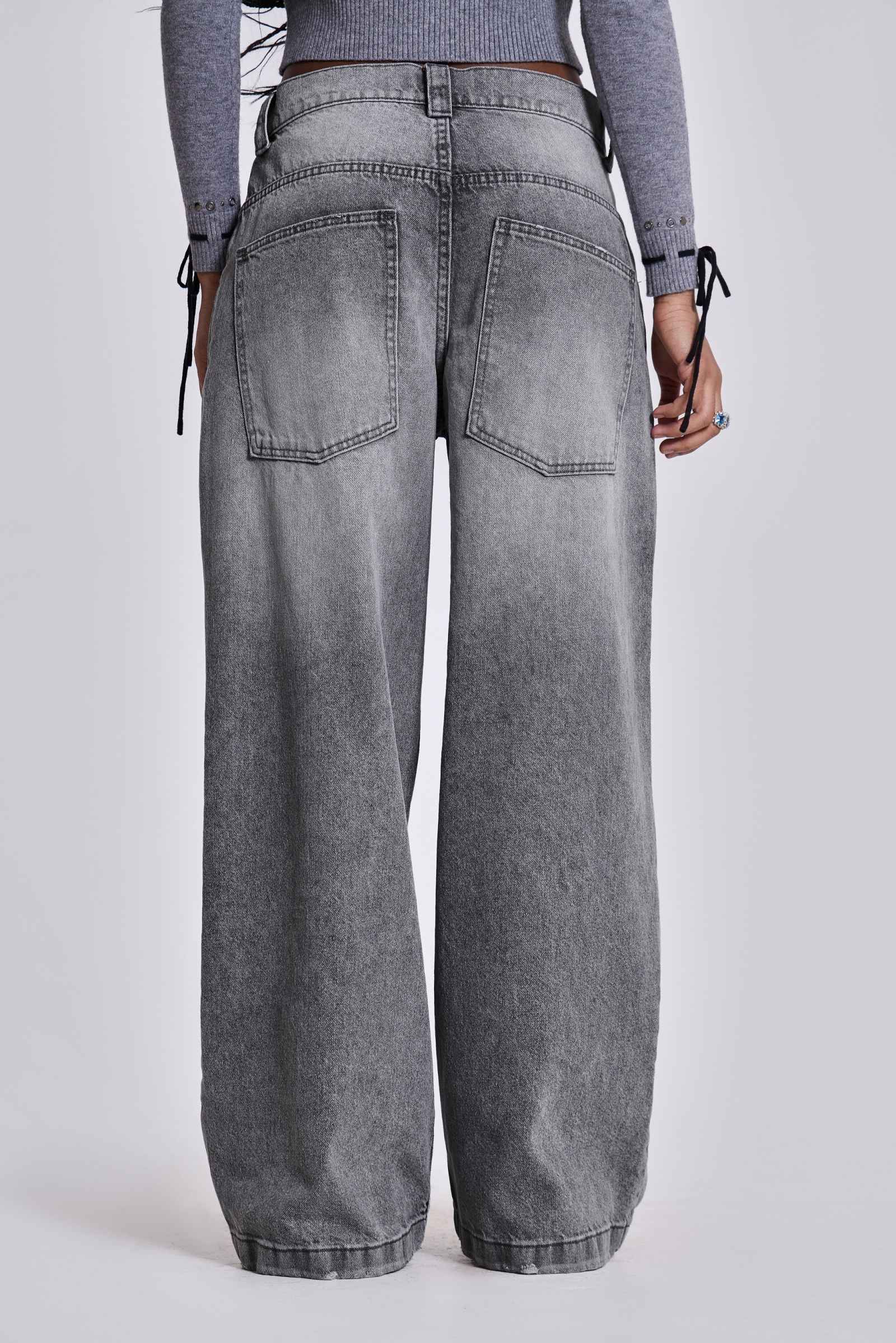 偉大な Shop Washed Grey Colossus Jeans | Jaded London | Clothing パンツ