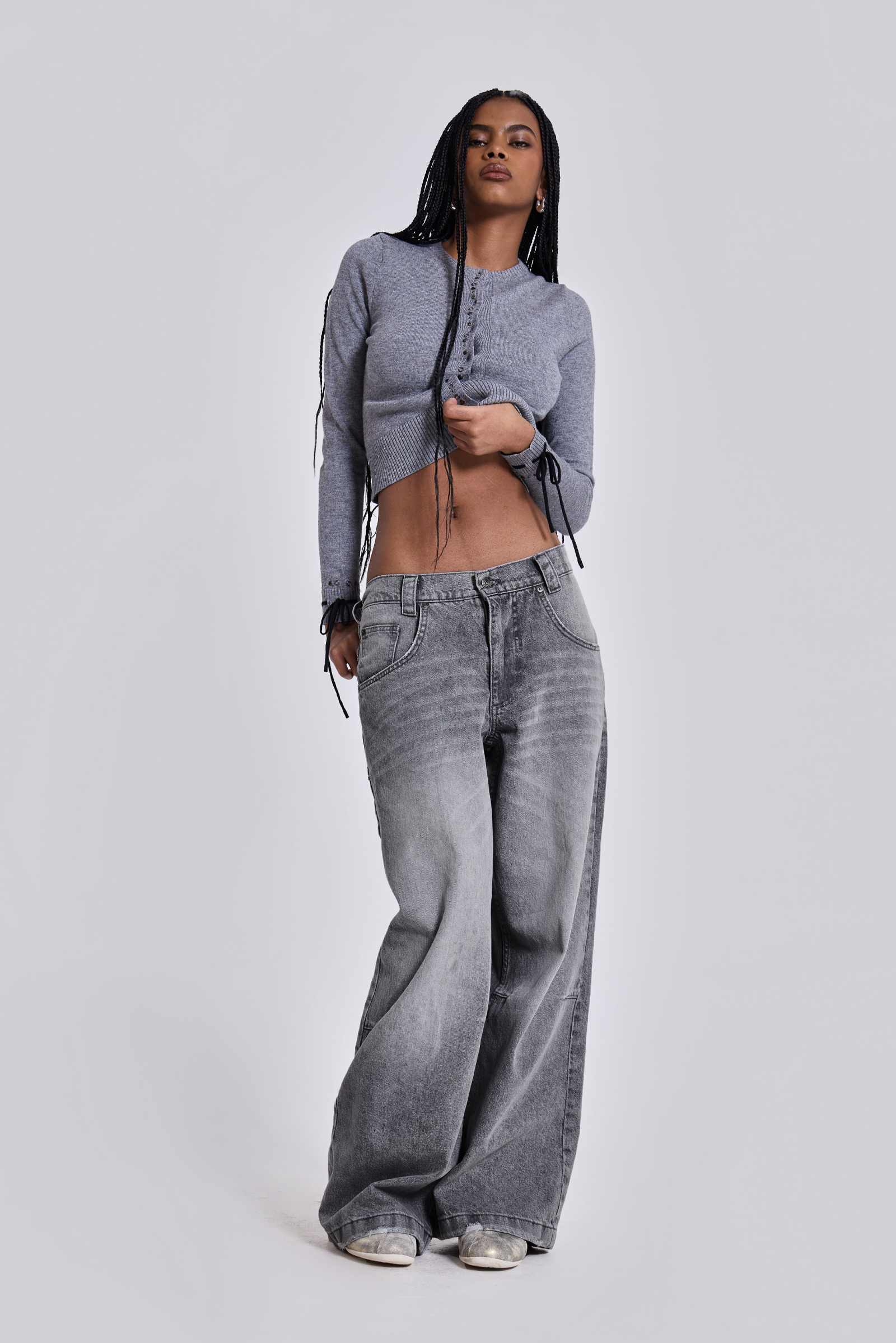 Washed Grey Colossus Jeans
