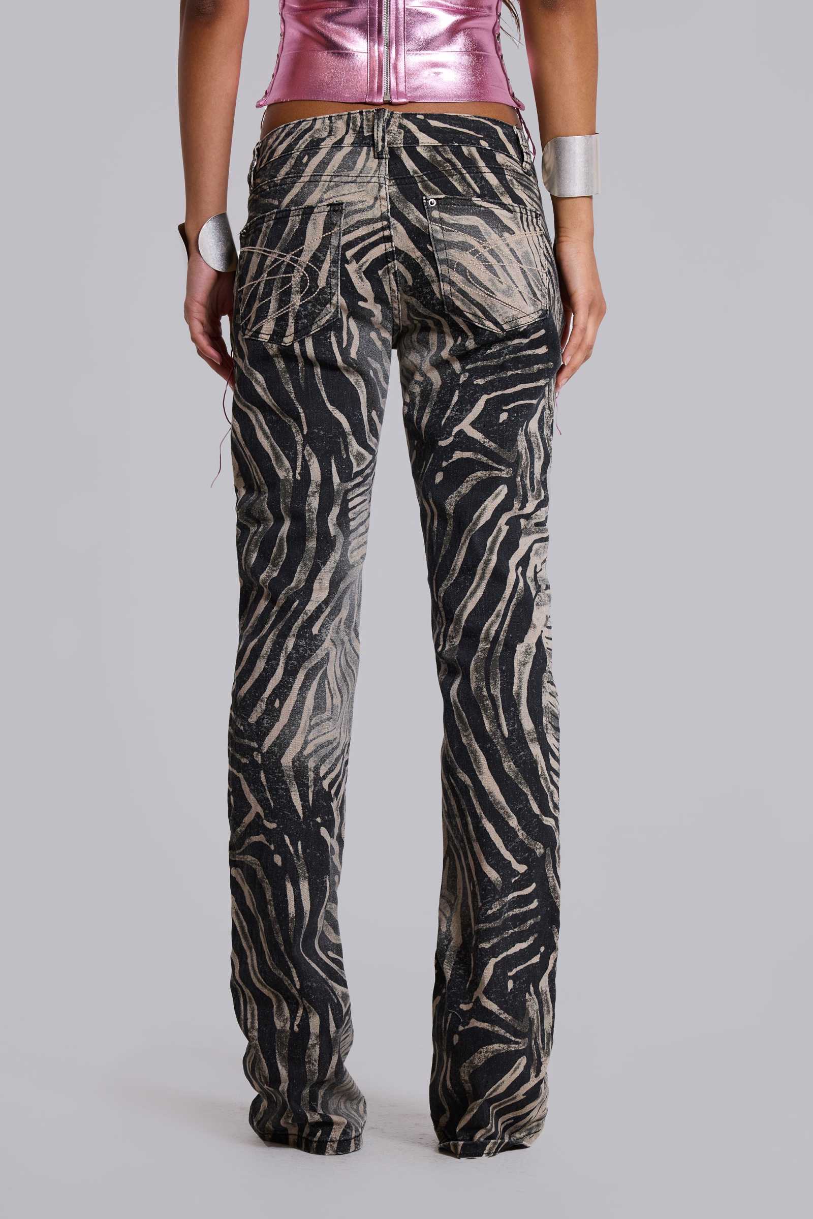 Leona Bootcut Cooper Jeans in Zebra