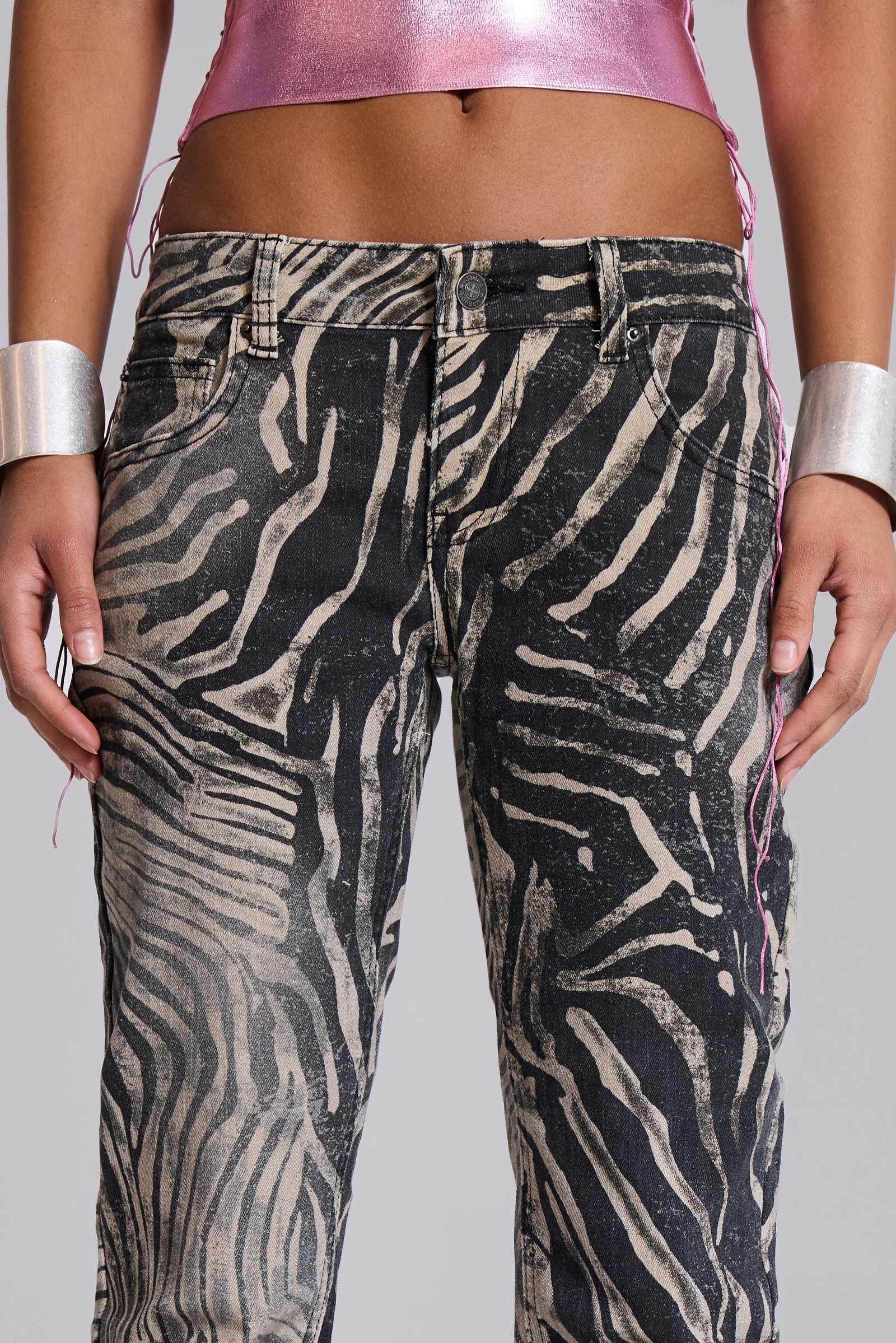 Leona Bootcut Cooper Jeans in Zebra