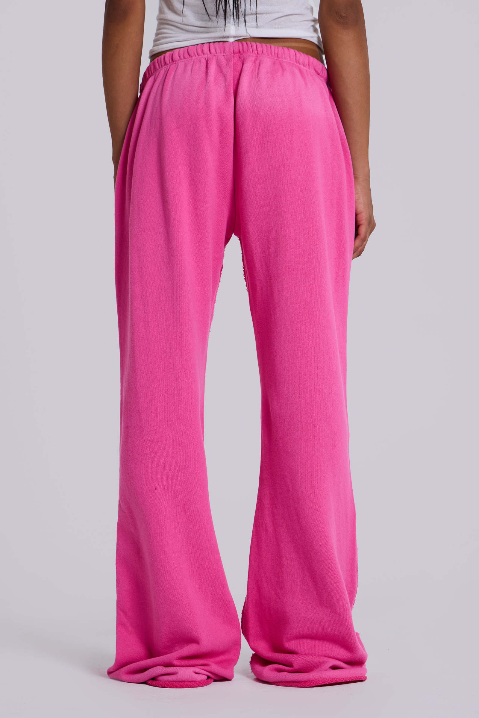 Pink Baggy Cuffed Monster Joggers | Jaded London | Clothing