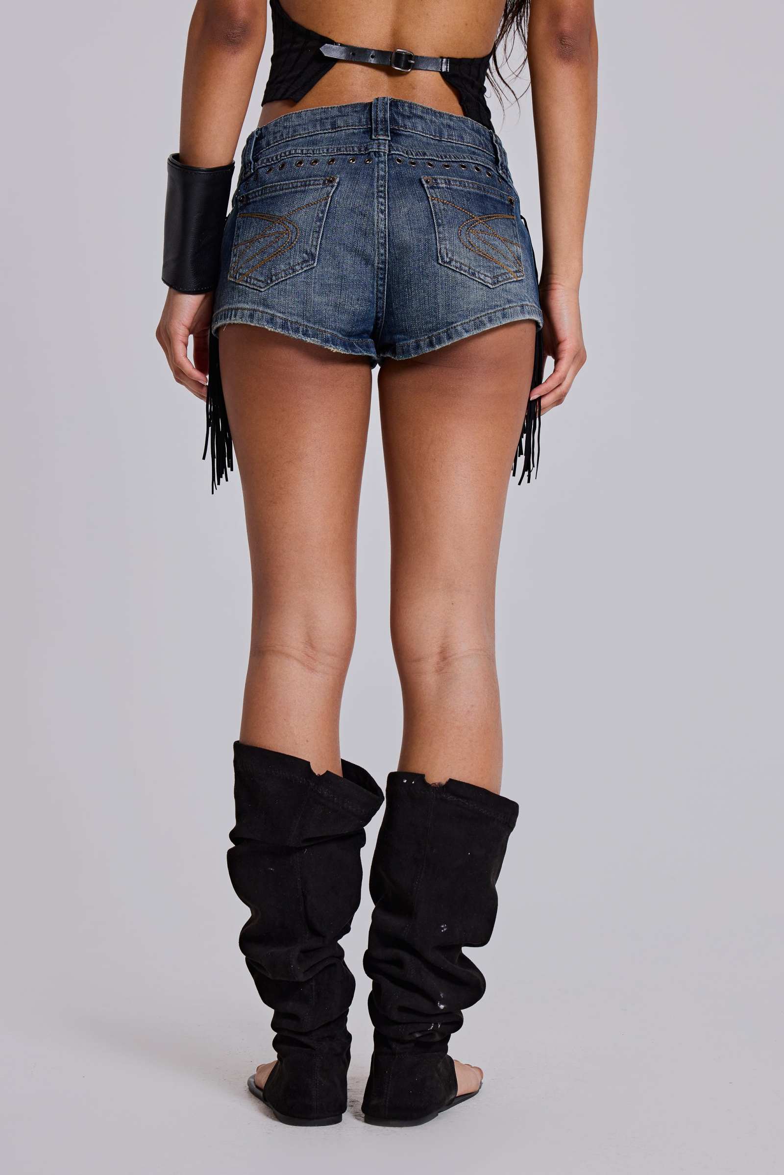 El Topo Fringe Denim Hotpants