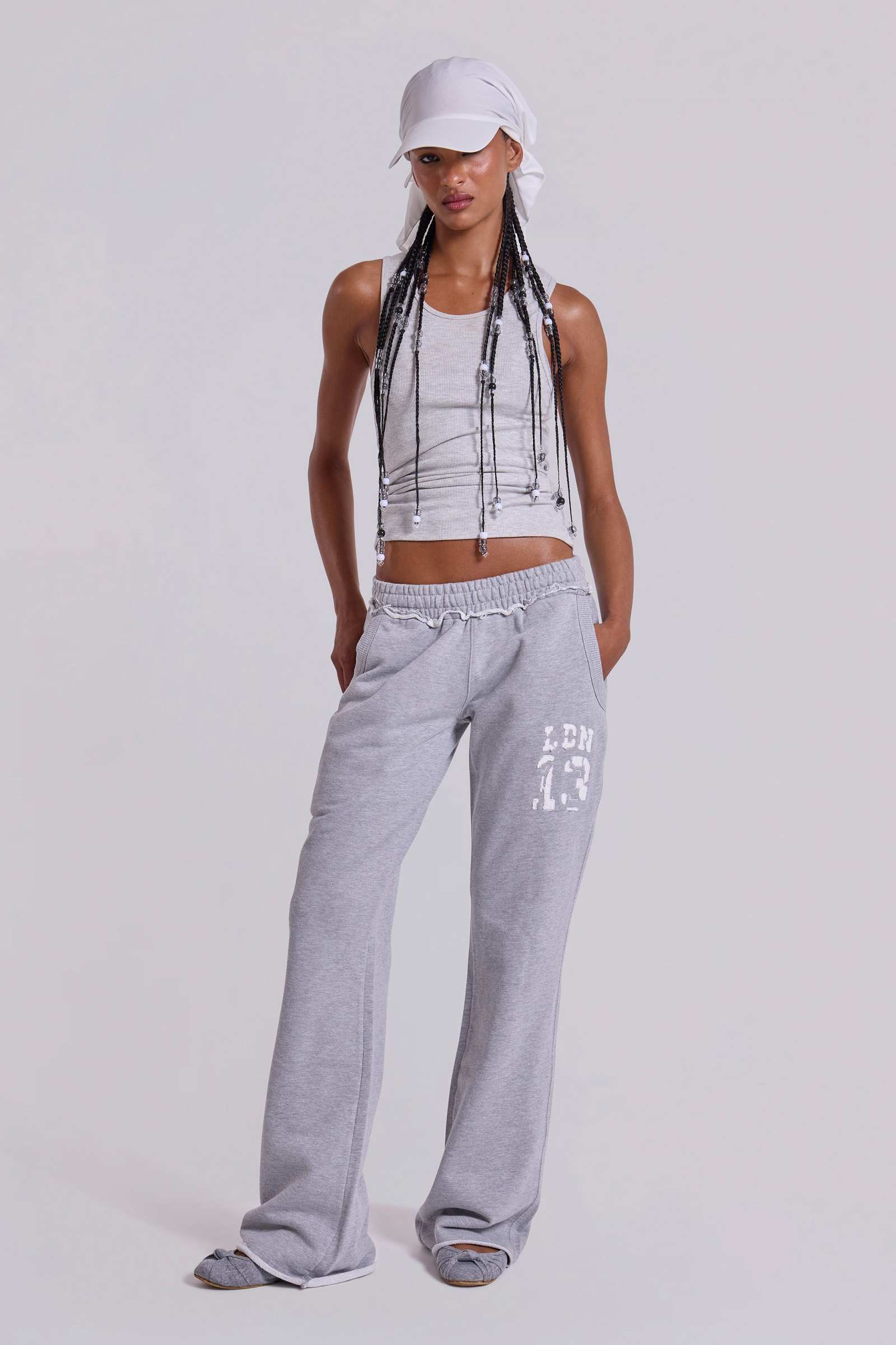 13 Grey Marl Slim Monster Joggers