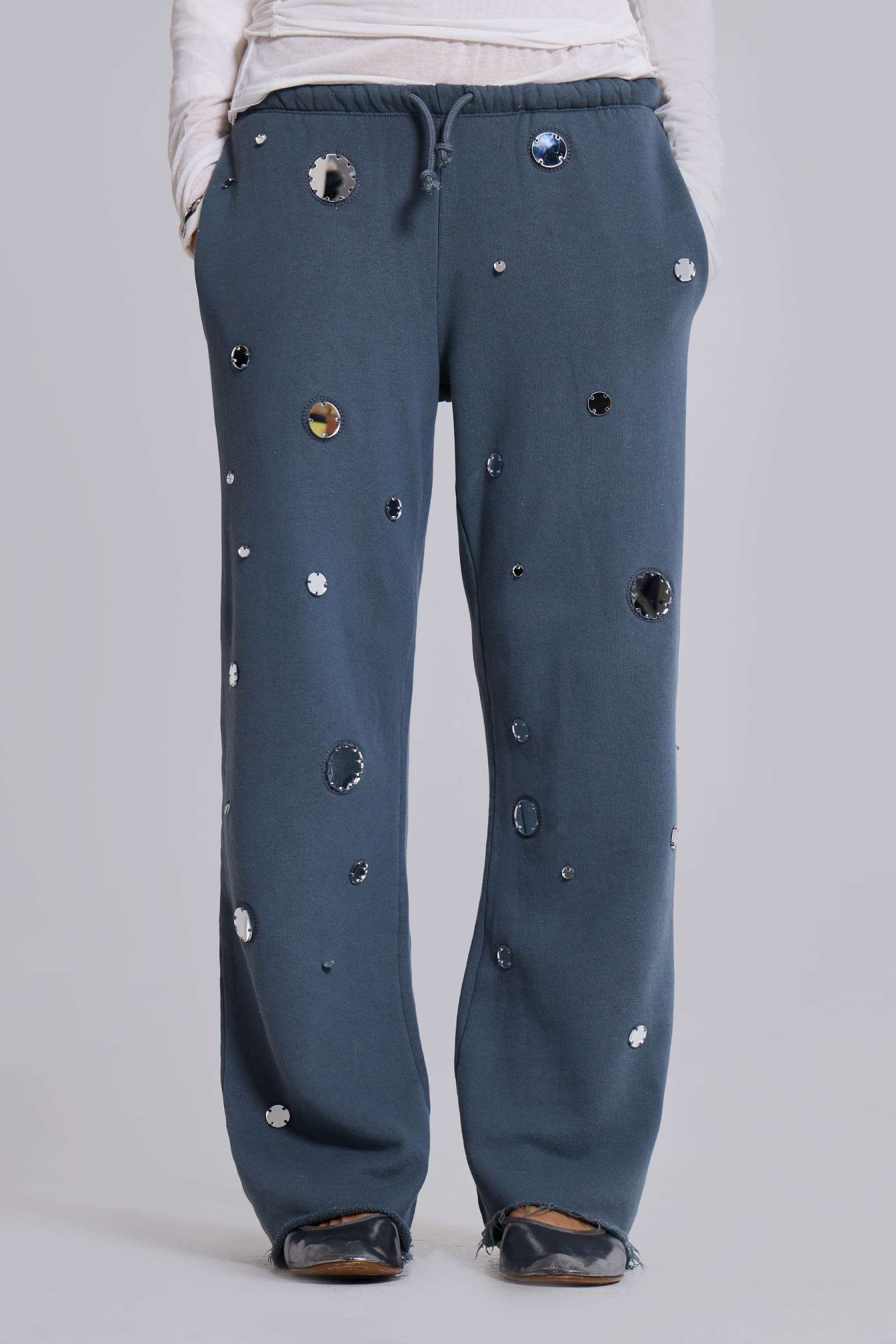 Tarra Embellished Slouchy Bootcut Jogger