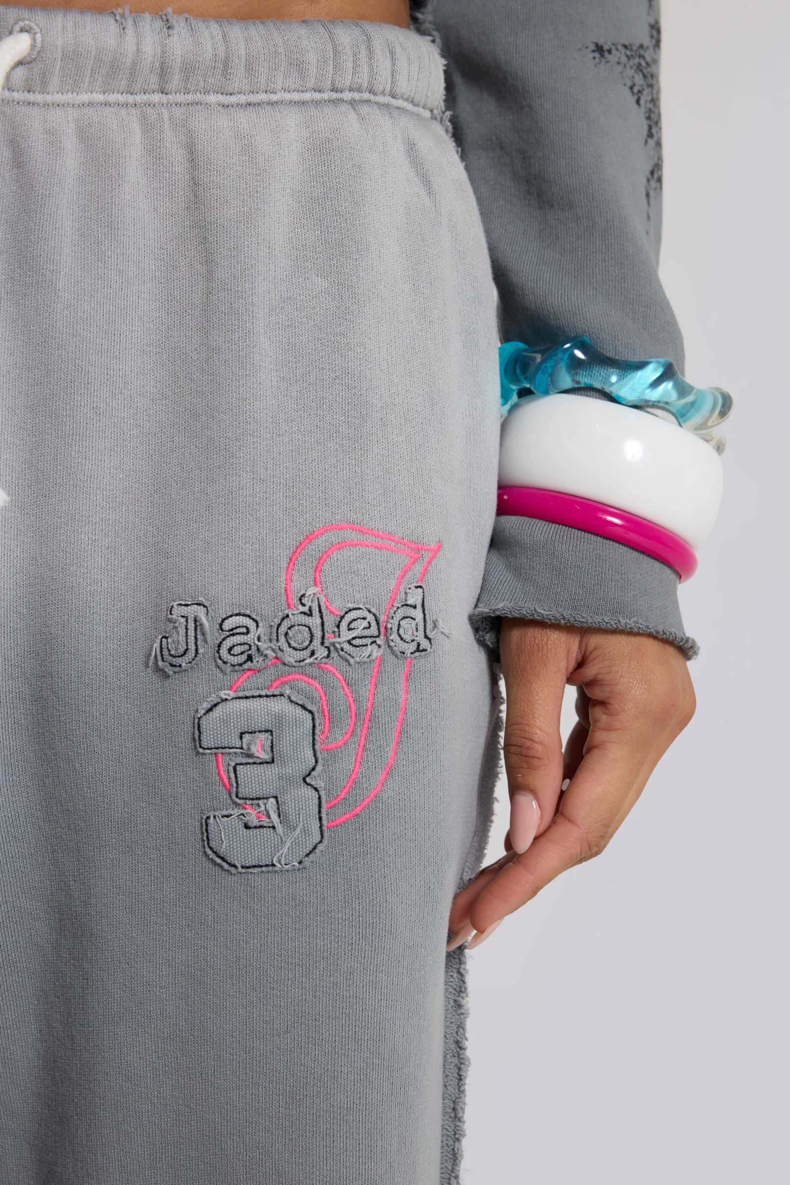 Cleo Graphic Slouchy Bootcut Jogger