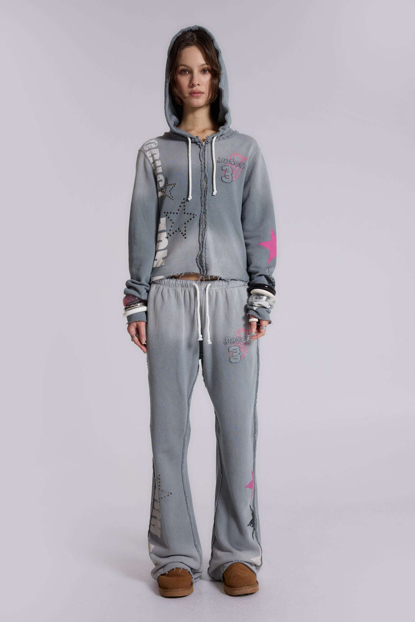 Cleo Graphic Zip Through Hoodie