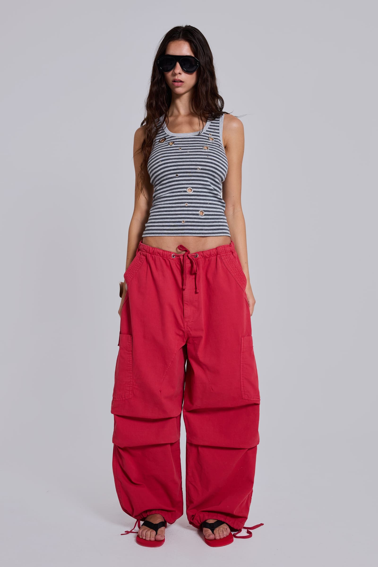 Red Parachute Cargo Pants