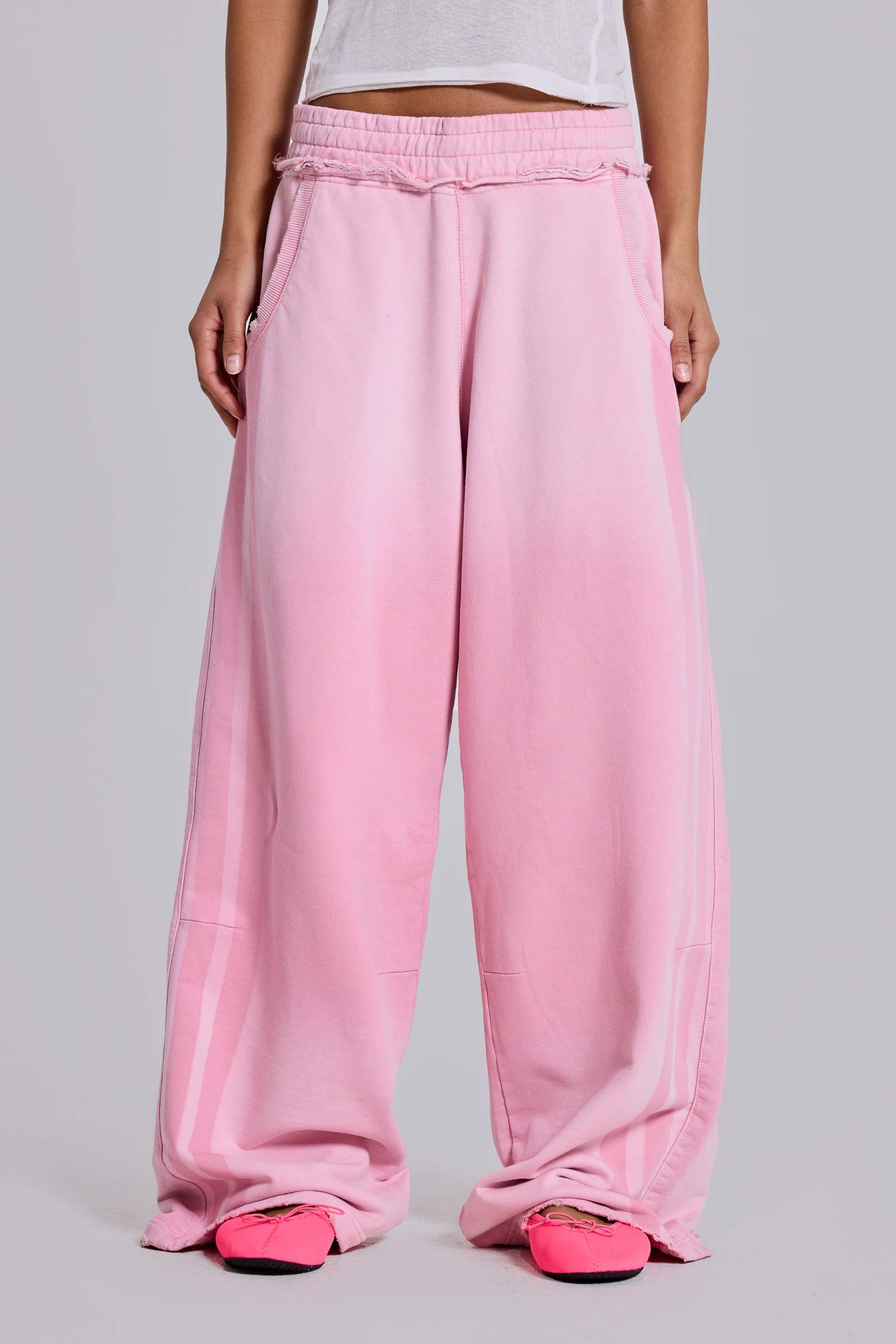 Pink Sporty Baggy Monster Joggers