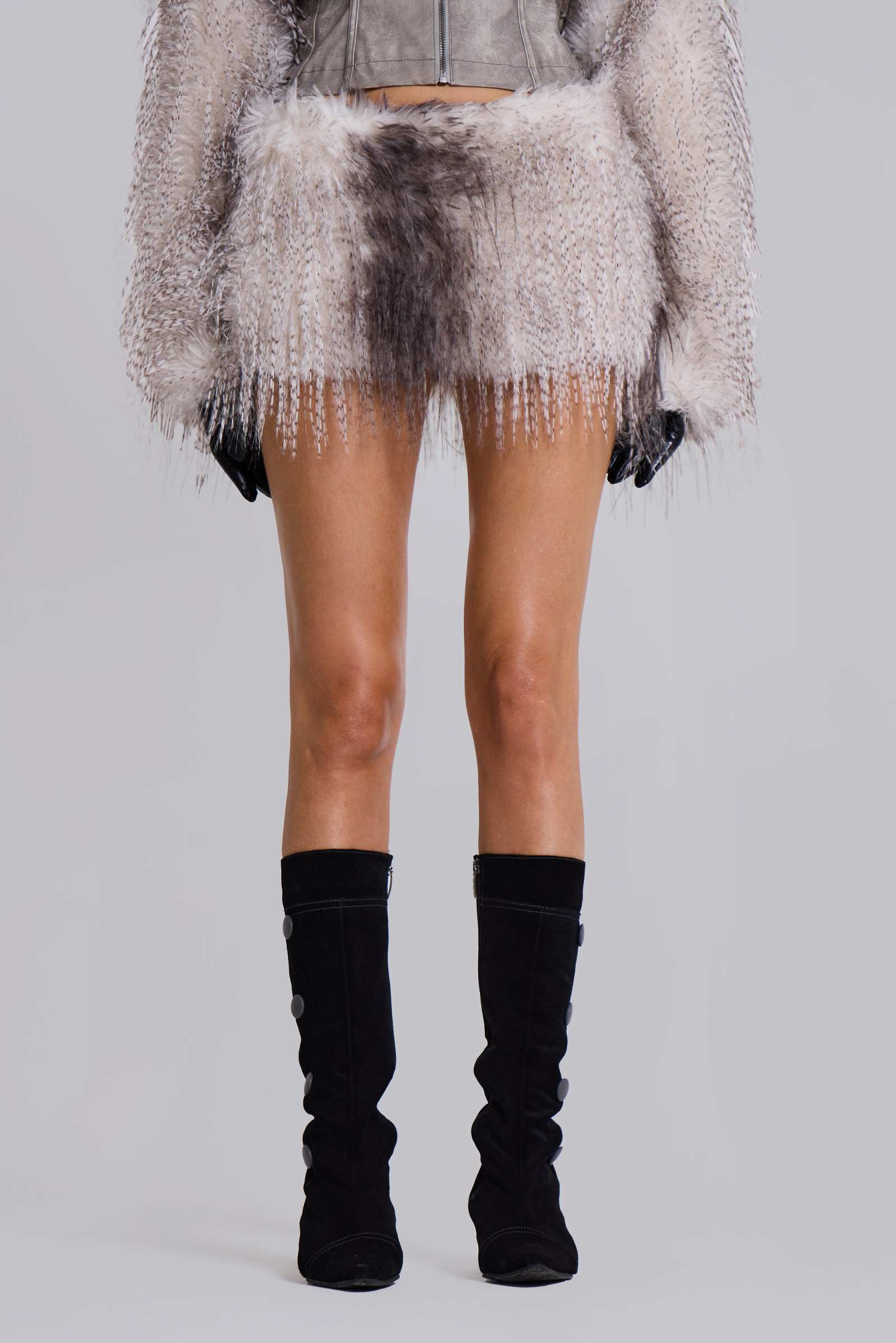 Haka Faux Feather Fur Mini Skirt | Jaded London | Clothing Haka Faux Feather Fur Mini Skirt | Jaded London | Clothing