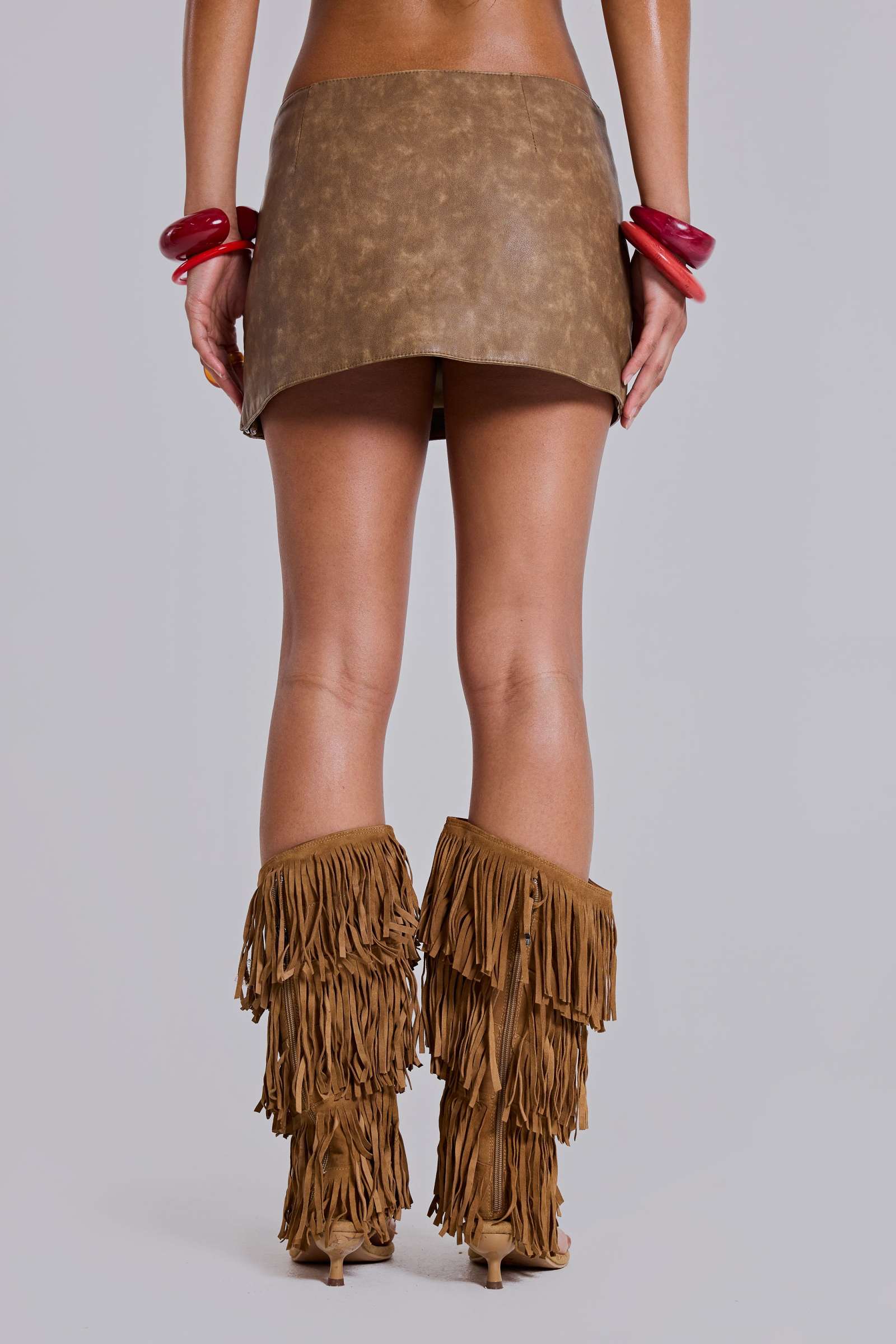 Mirielle PU Leather Mini Skirt