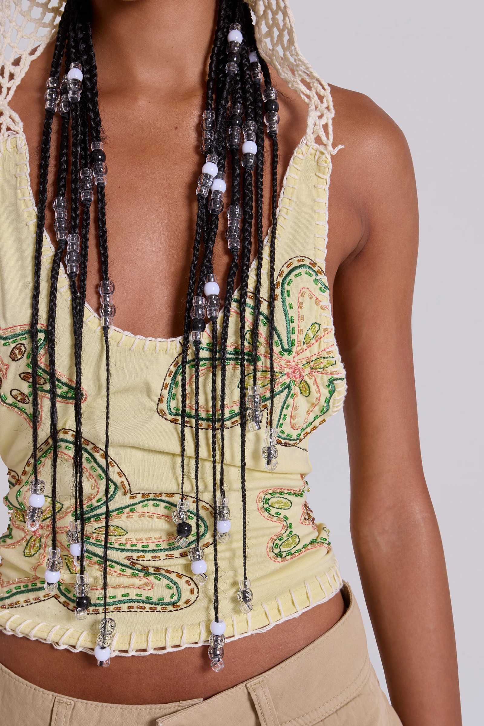 Cariba Beaded Crochet Halter Top