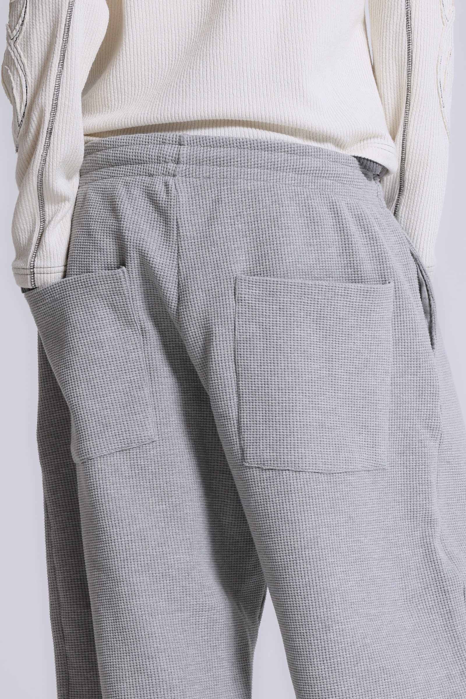 Grey Marl Waffle Monster Joggers