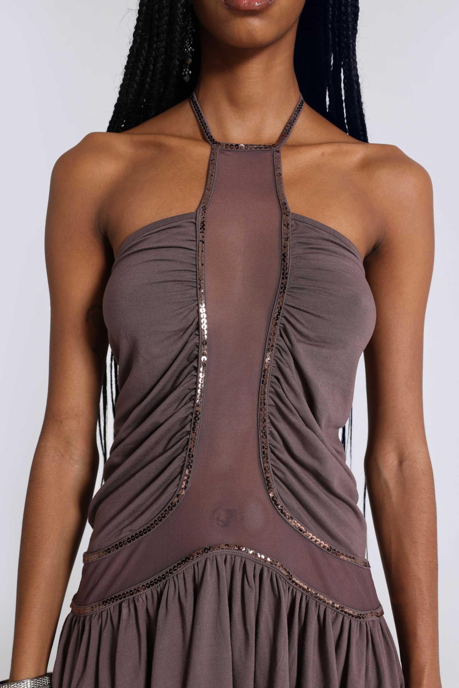 Calisse Backless Mini Dress | Jaded London | Clothing - UK 10 / Grey Calisse Backless Mini Dress | Jaded London | Clothing - UK 10 / Grey