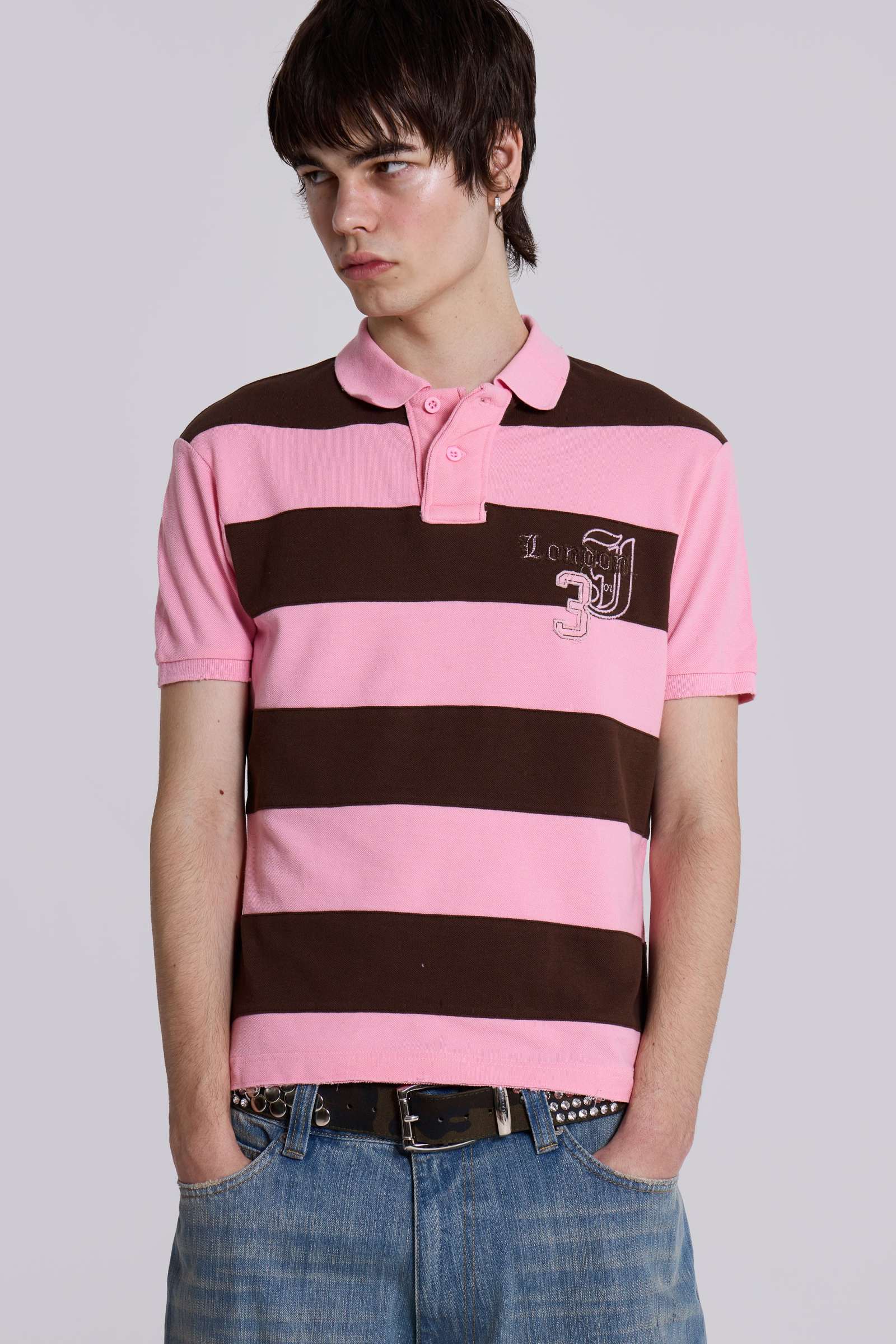 Pink Frat Polo Shirt