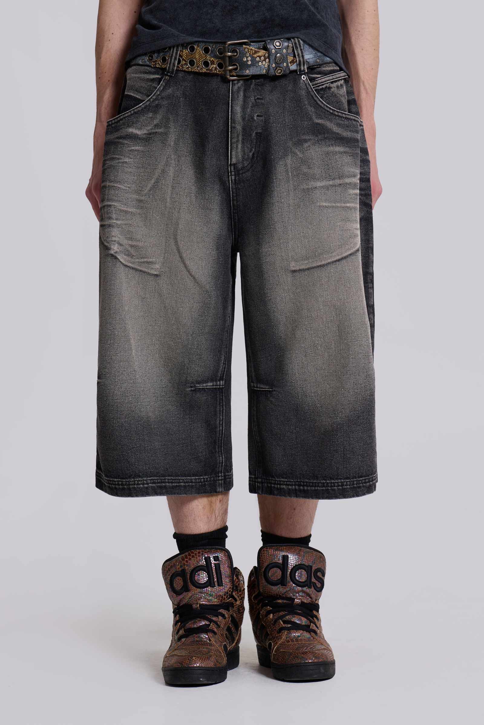 納得できる割引 Shop Black Ethereal Colossus Jorts | Jaded London | Clothing パンツ