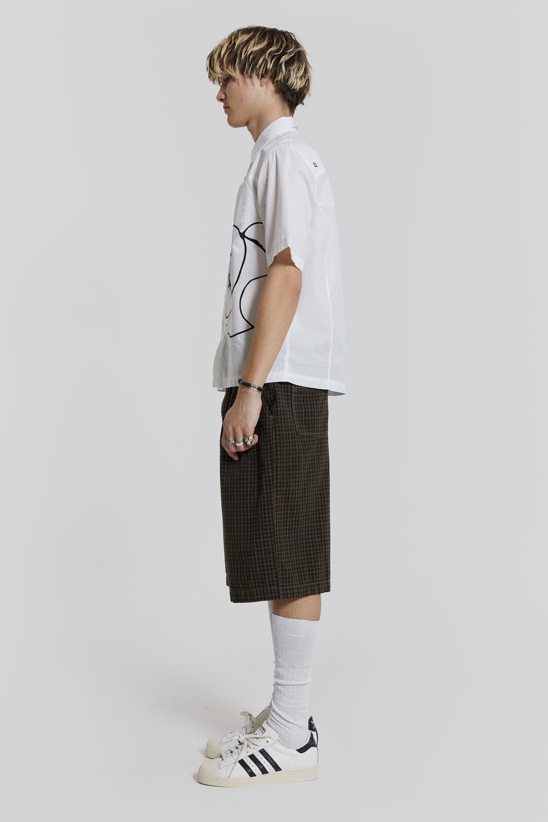 Charcoal Check Fairway Shorts