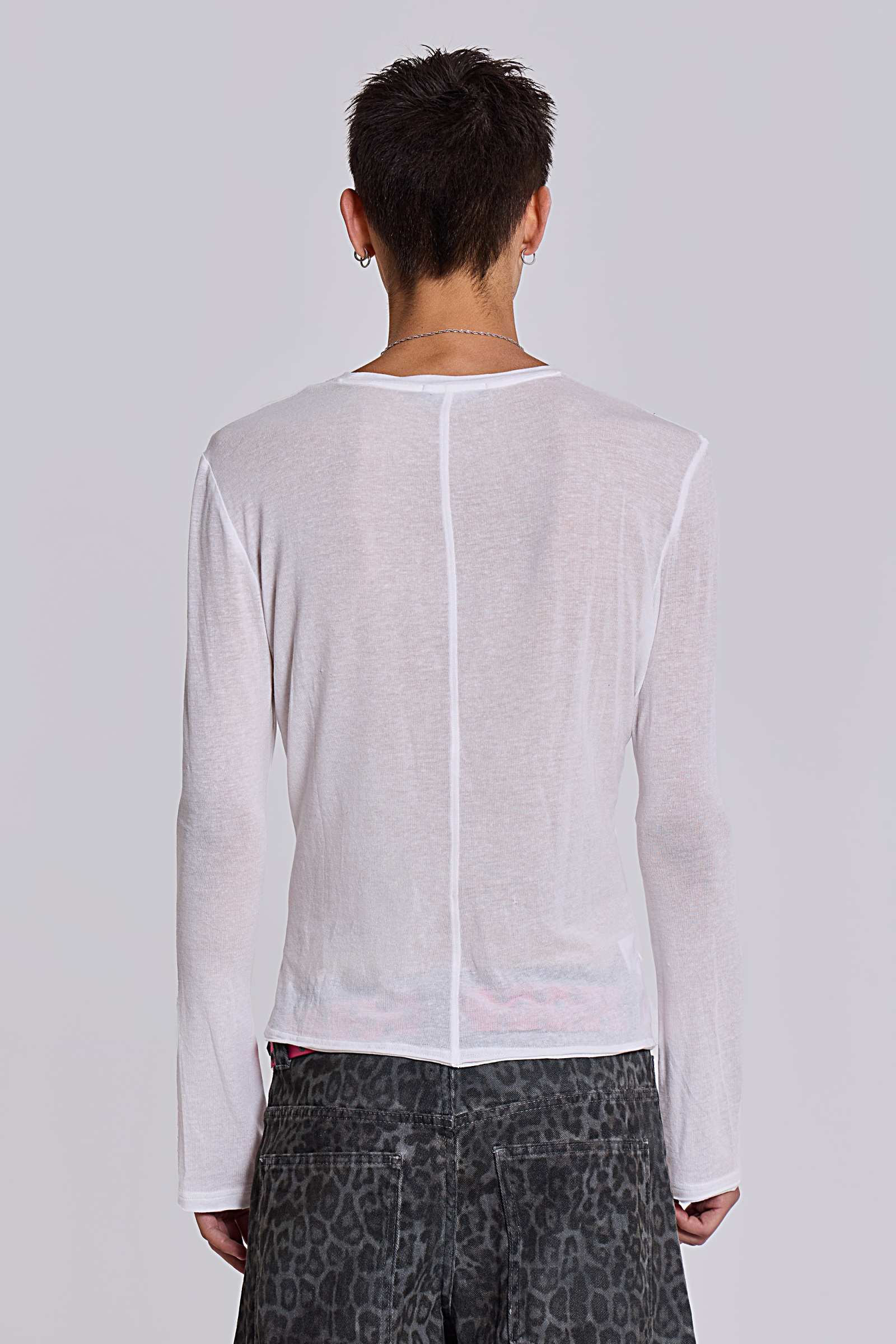 White Mist Long Sleeve Top