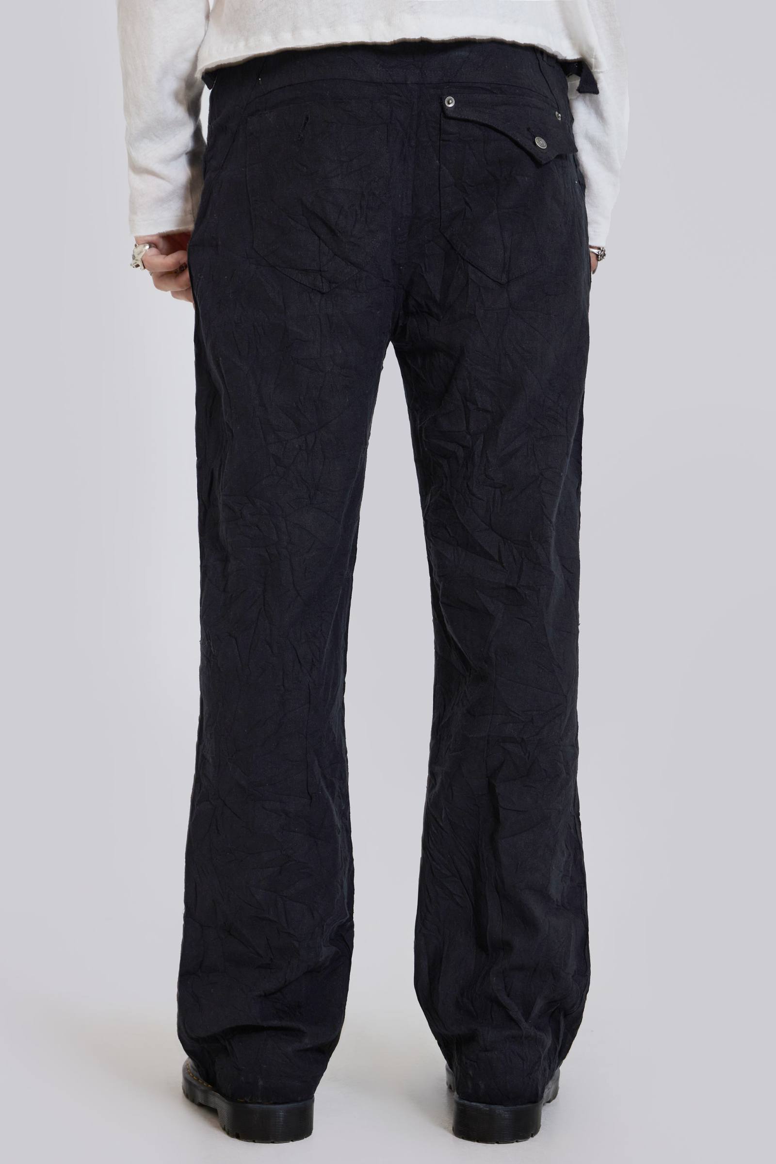 Studded Black Goliath Pants | Jaded London | Clothing