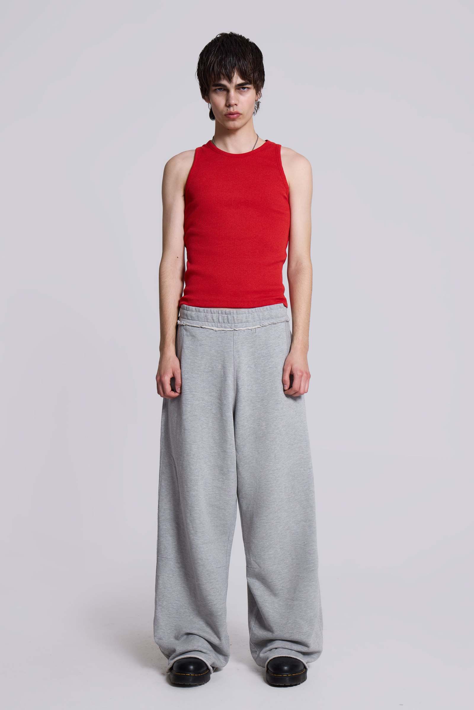 Grey Marl Baggy Monster Joggers