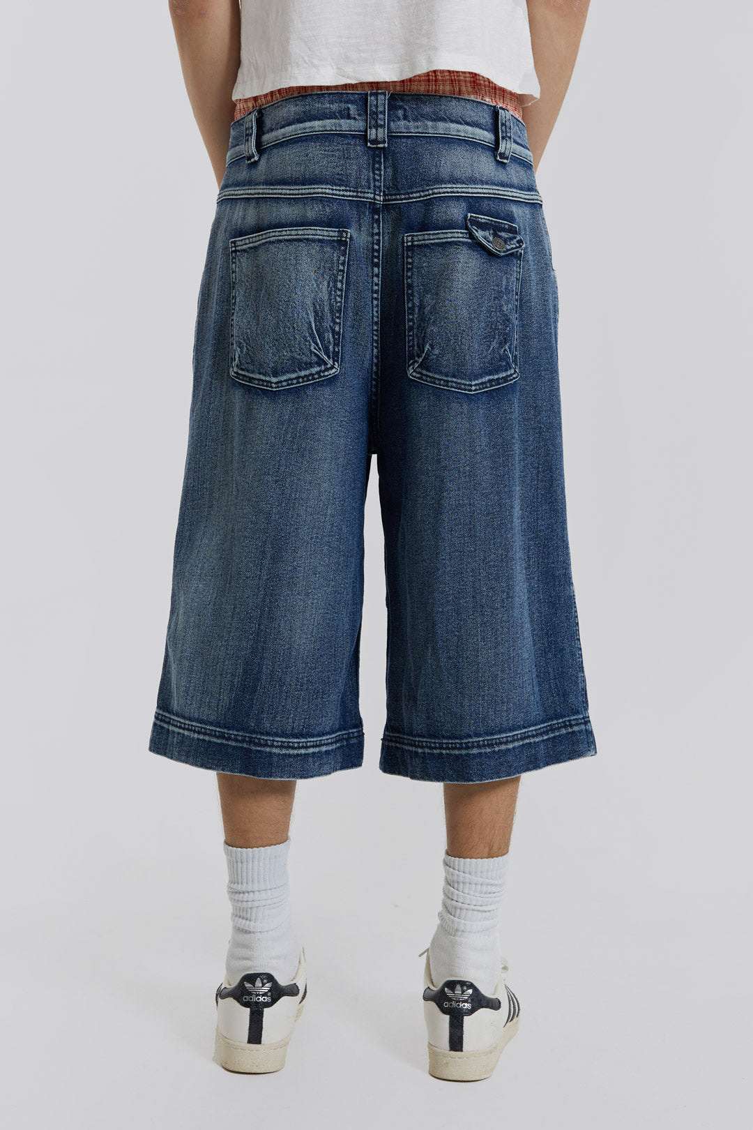 Shop Axle Acid Wash Denim Jorts | Jaded London | Clothing