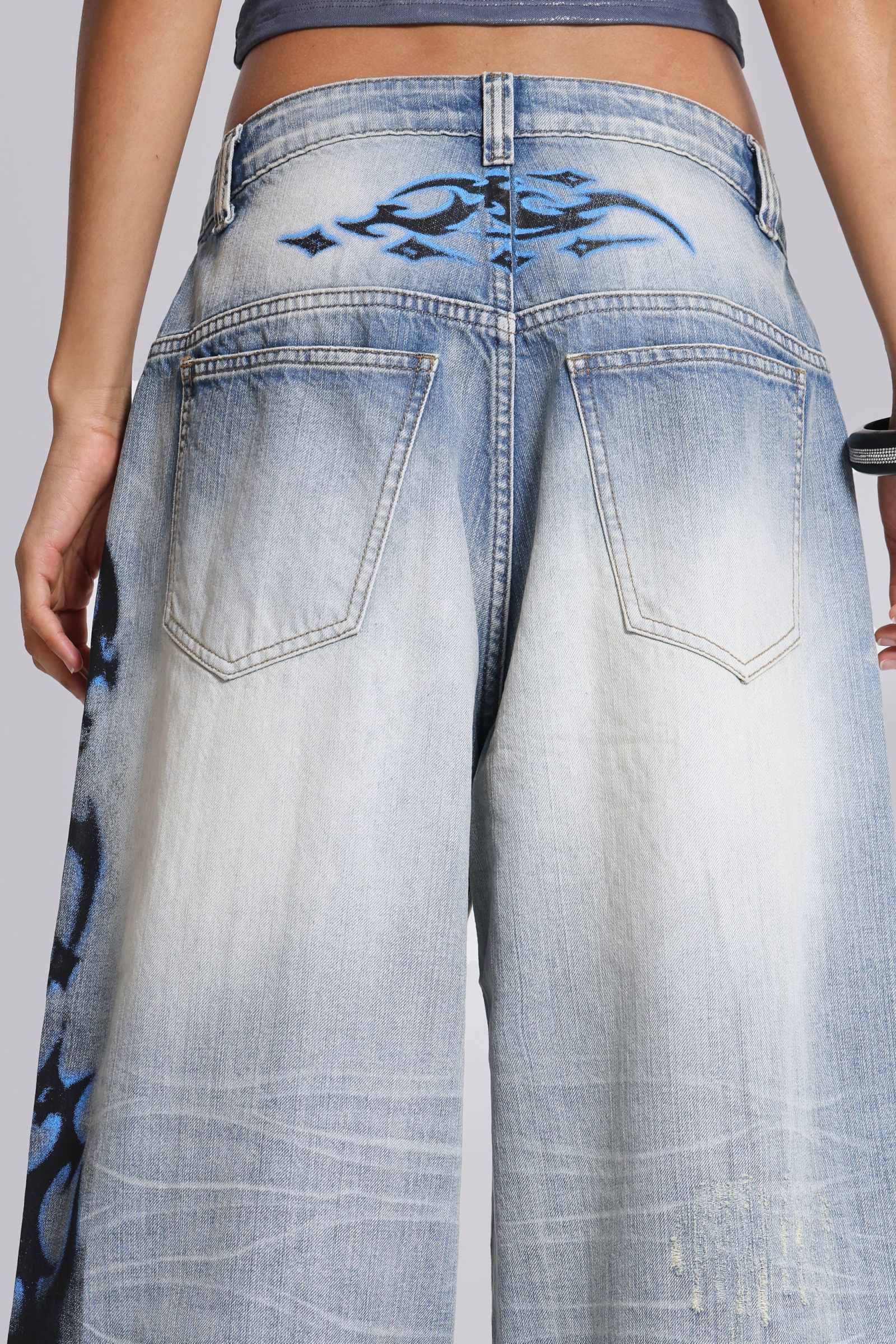 ★JADED LONDON UK★ Spike Airbrush XL Colossus Jeans Spike Airbrush XL Colossus Jeans | Jaded London