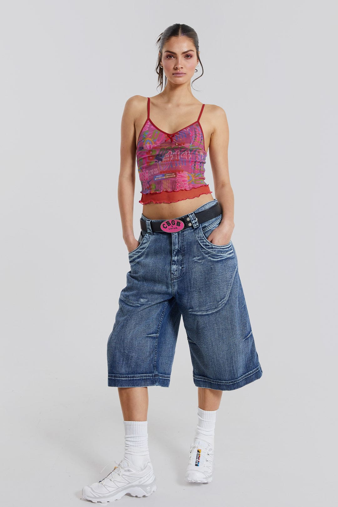 Fusion Mesh Camisole Top
