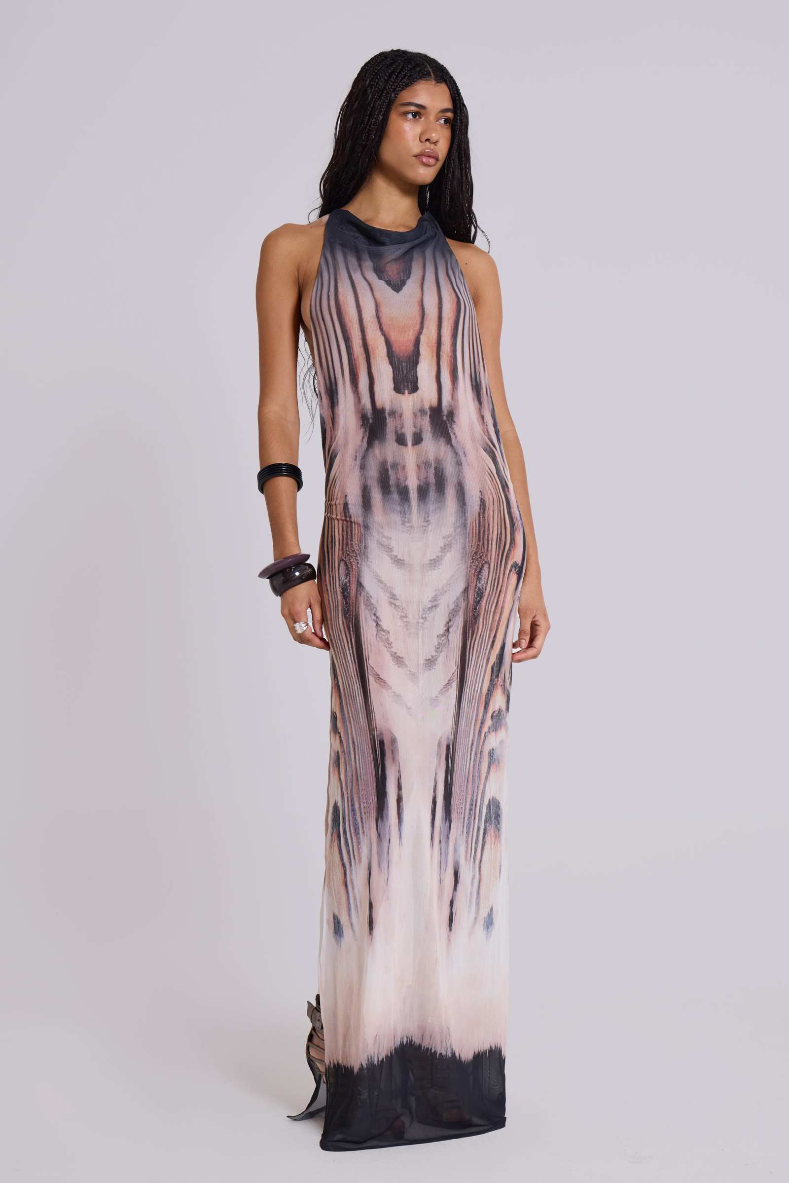Xaviera Backless Mesh Maxi Dress | Jaded London | Clothing Xaviera Backless Mesh Maxi Dress | Jaded London | Clothing