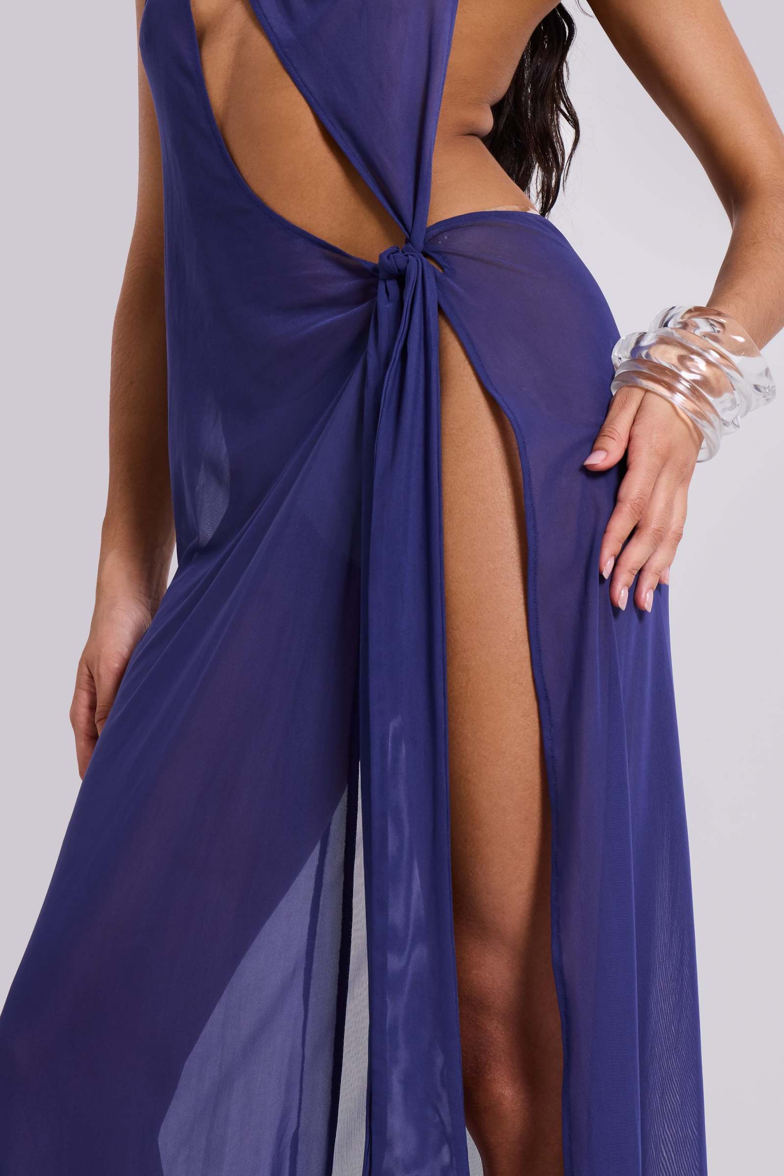 Eclipse Backless Asymmetric Dress