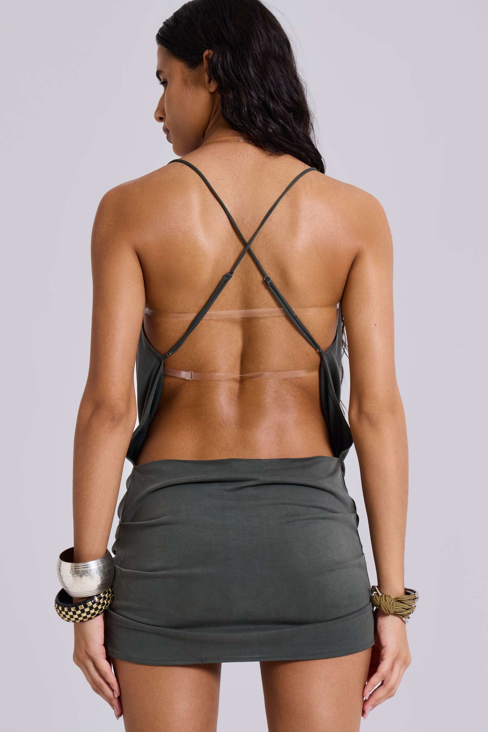 Selma Backless Draped Mini Dress | Jaded London | Clothing Selma Backless Draped Mini Dress | Jaded London | Clothing