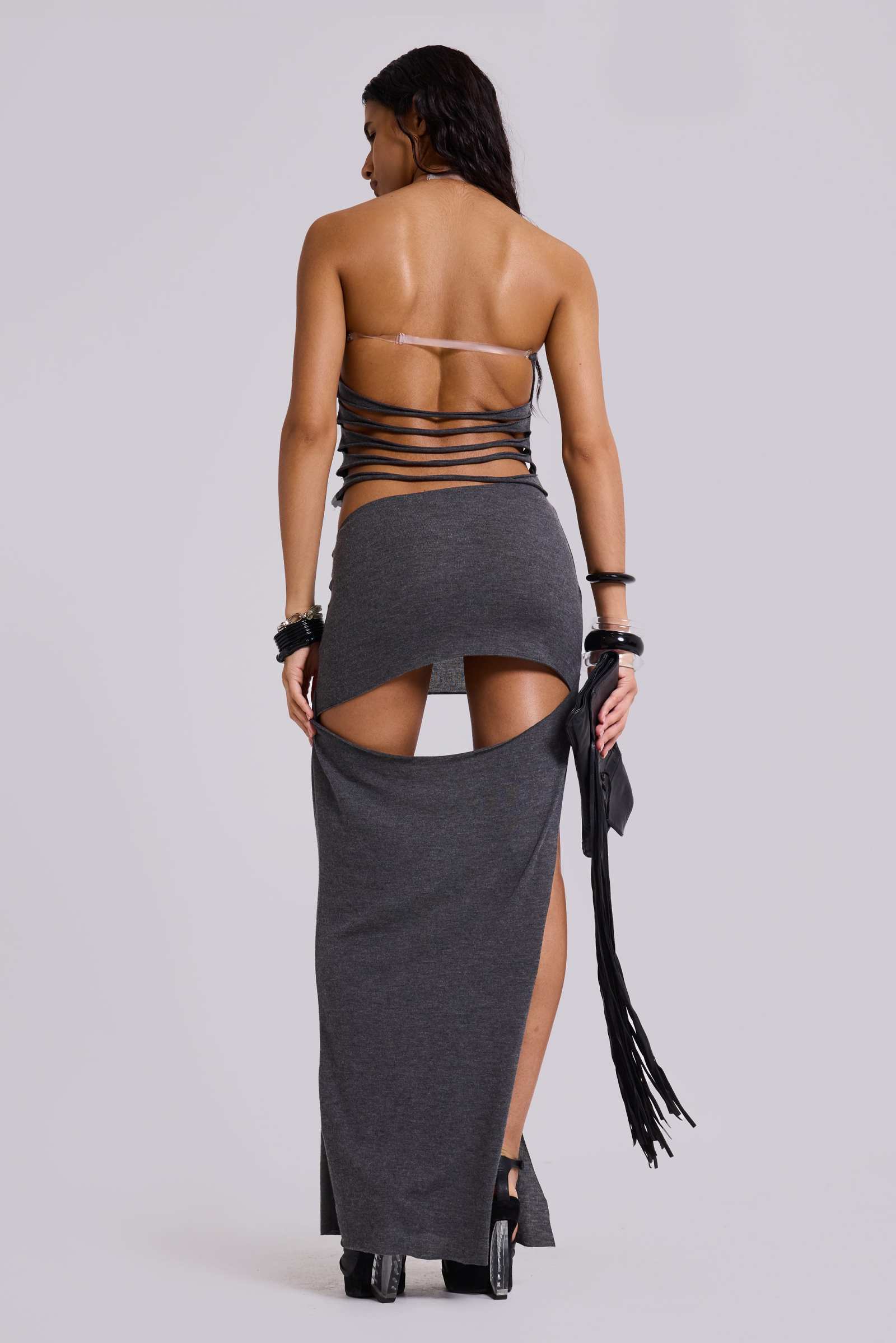 Xuxa Slashed Maxi Dress