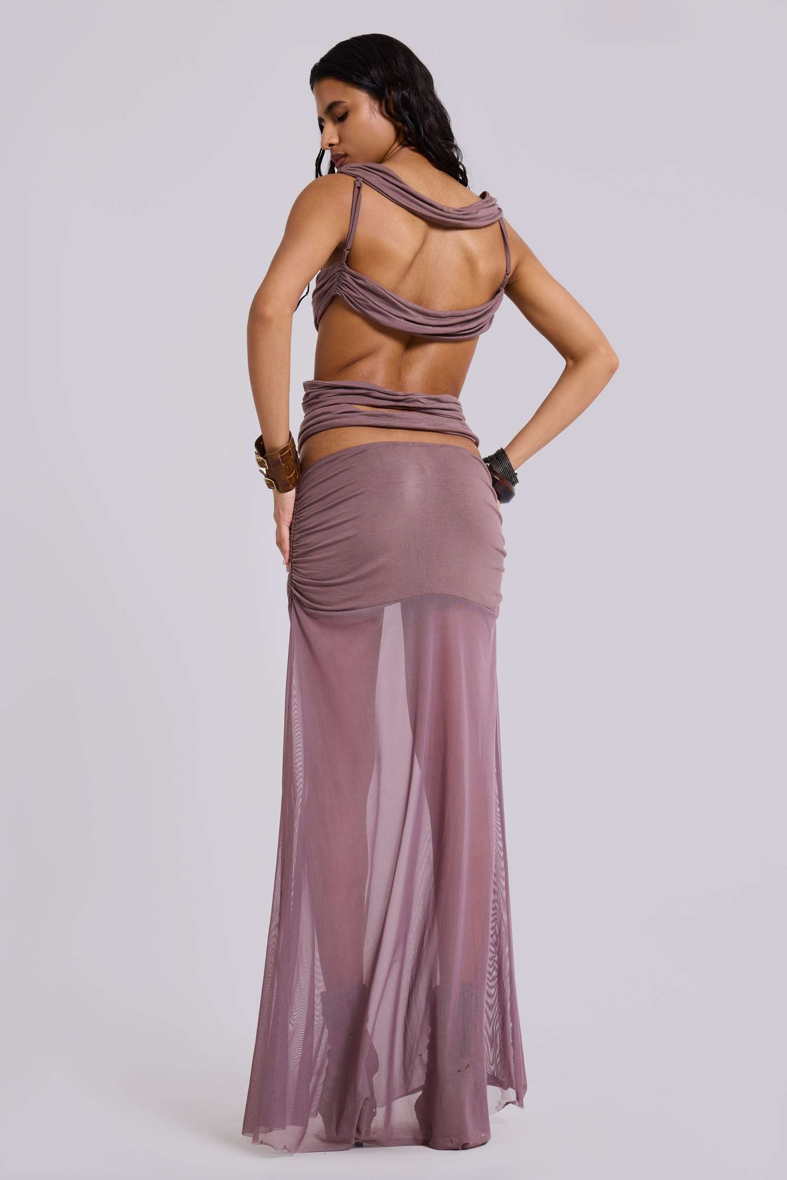 Hadassa Cut-Out Hand-Beaded Maxi Dress