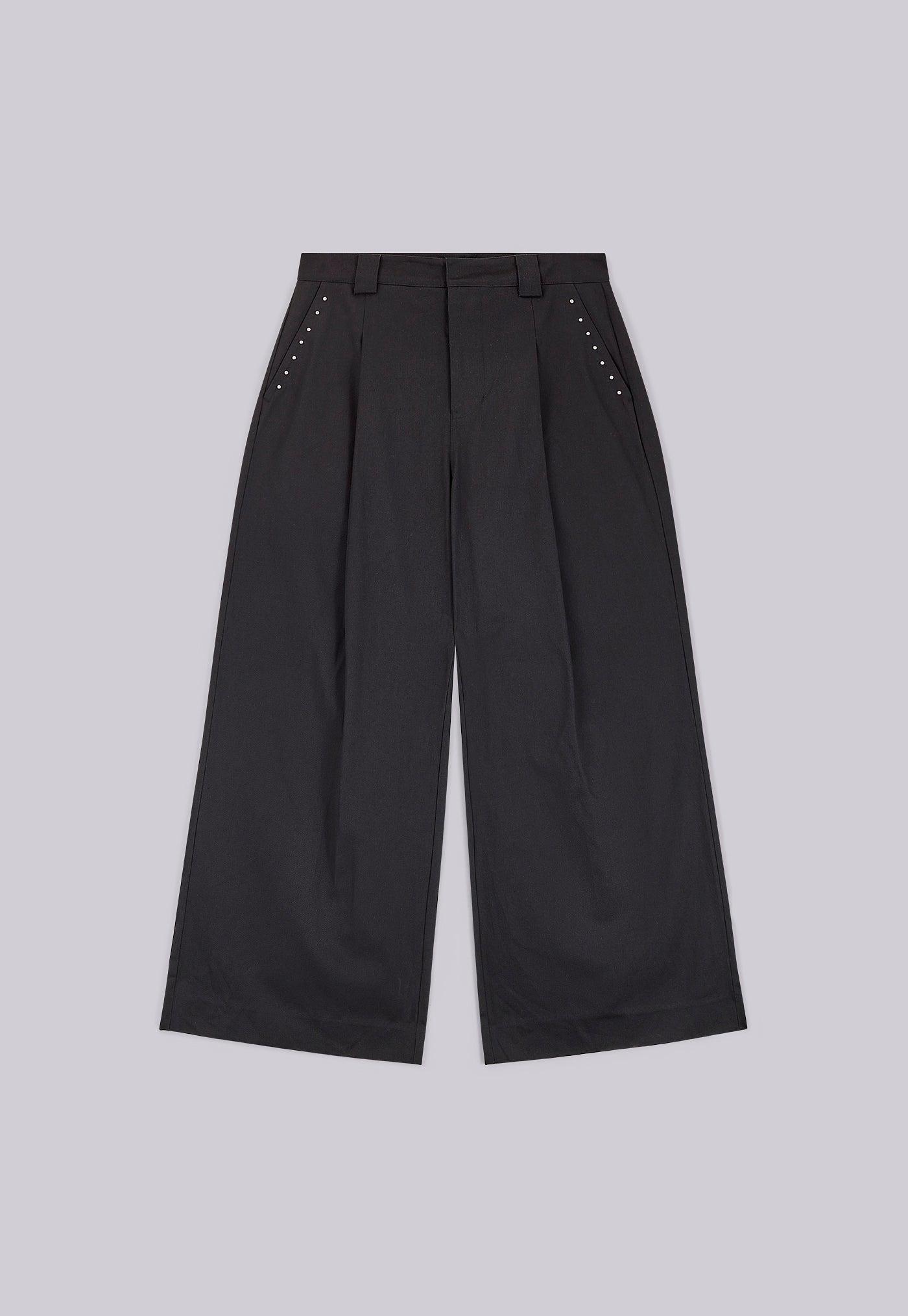 Studded Black Goliath Pants | Jaded London | Clothing