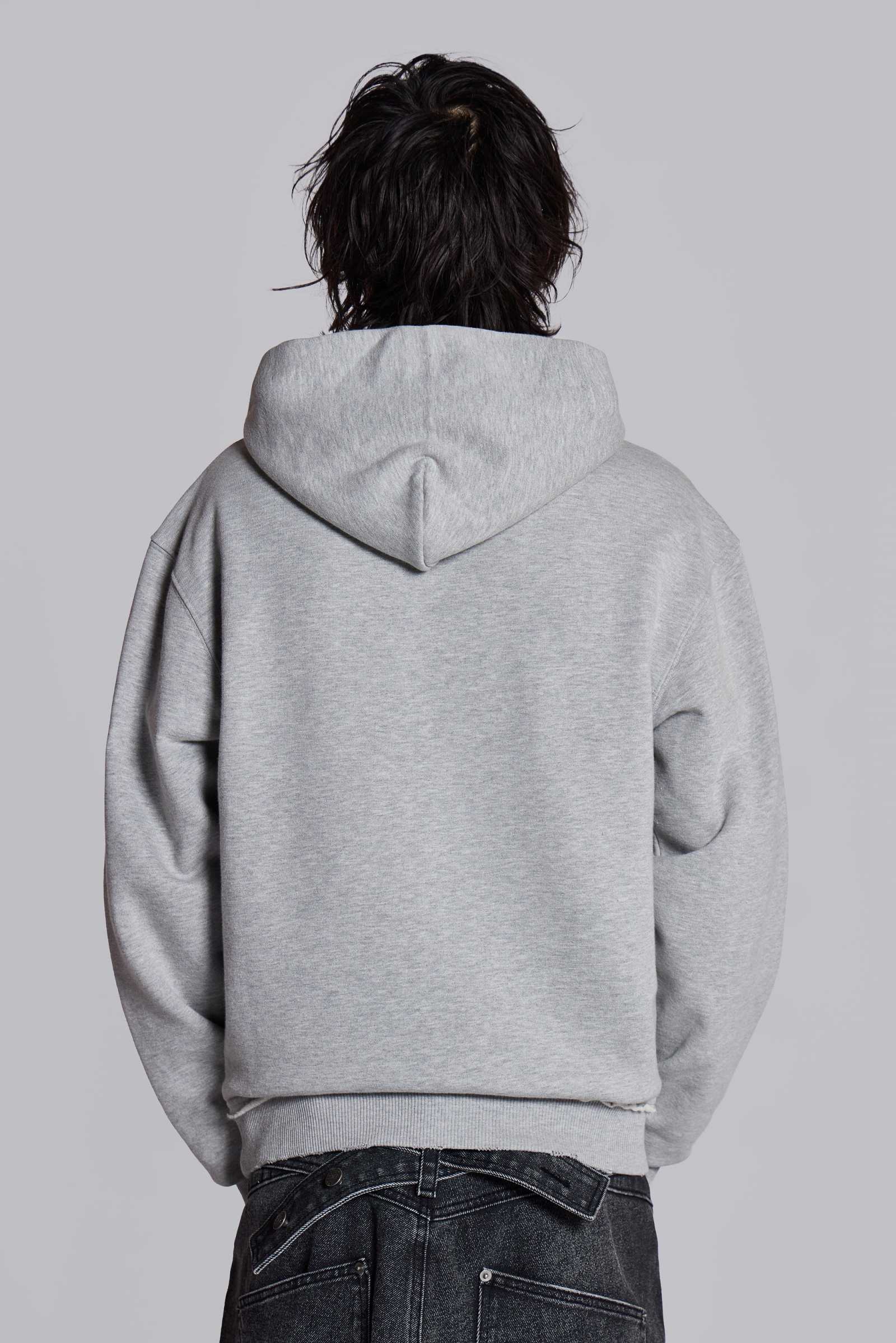 Open Casting Grey Marl Hoodie