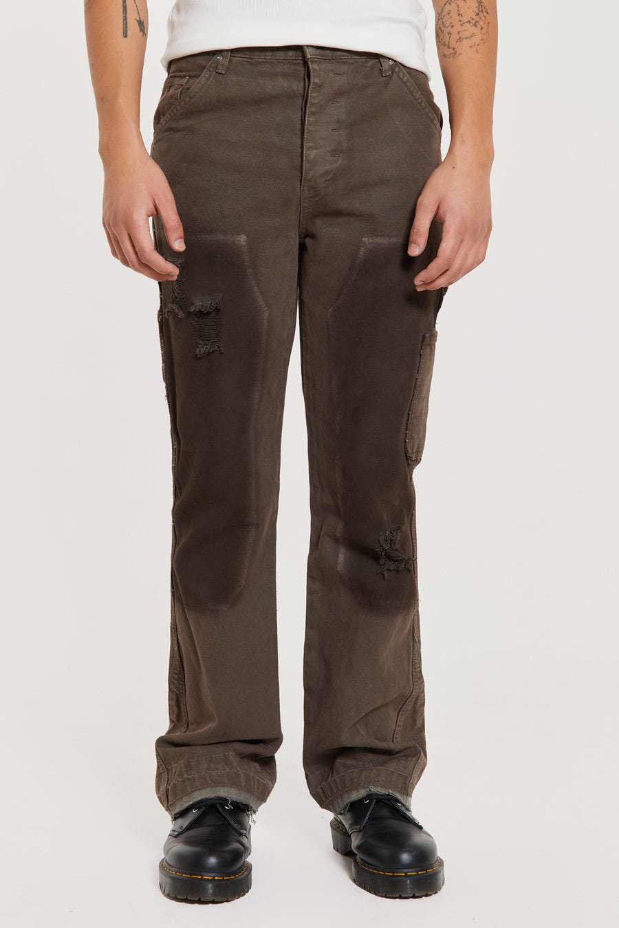 配送員設置 Vintage Shop Brown London Jaded | Carpenters Flared Rodeo パンツ