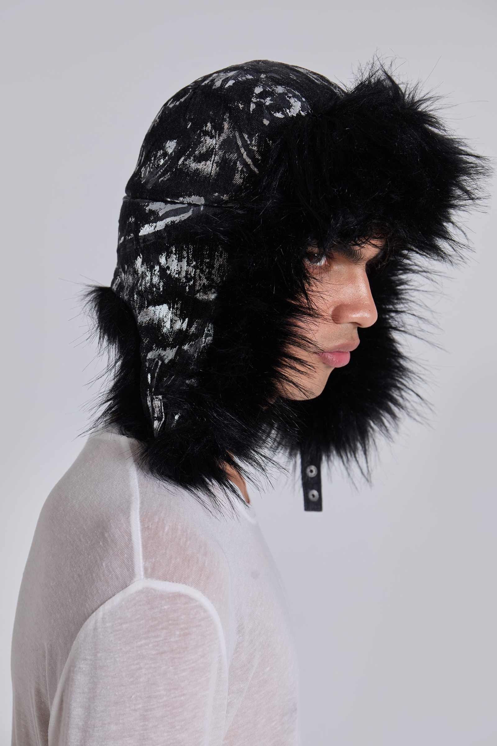 Gunmetal Denim Trapper Hat