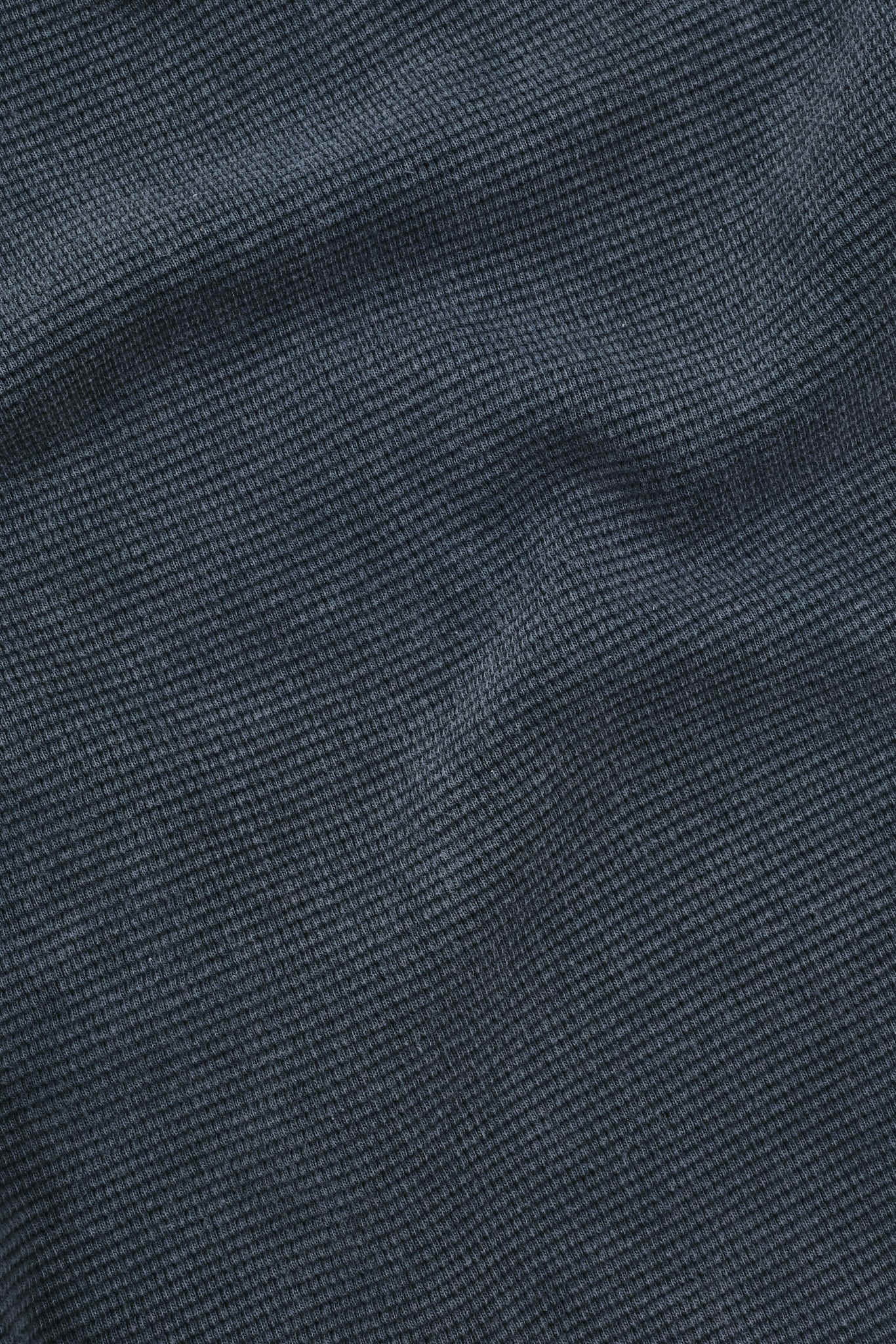 Charcoal Waffle Henley Top