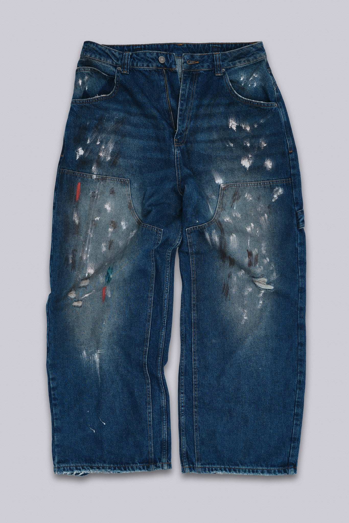 Splatter Cinch Carpenter Jeans