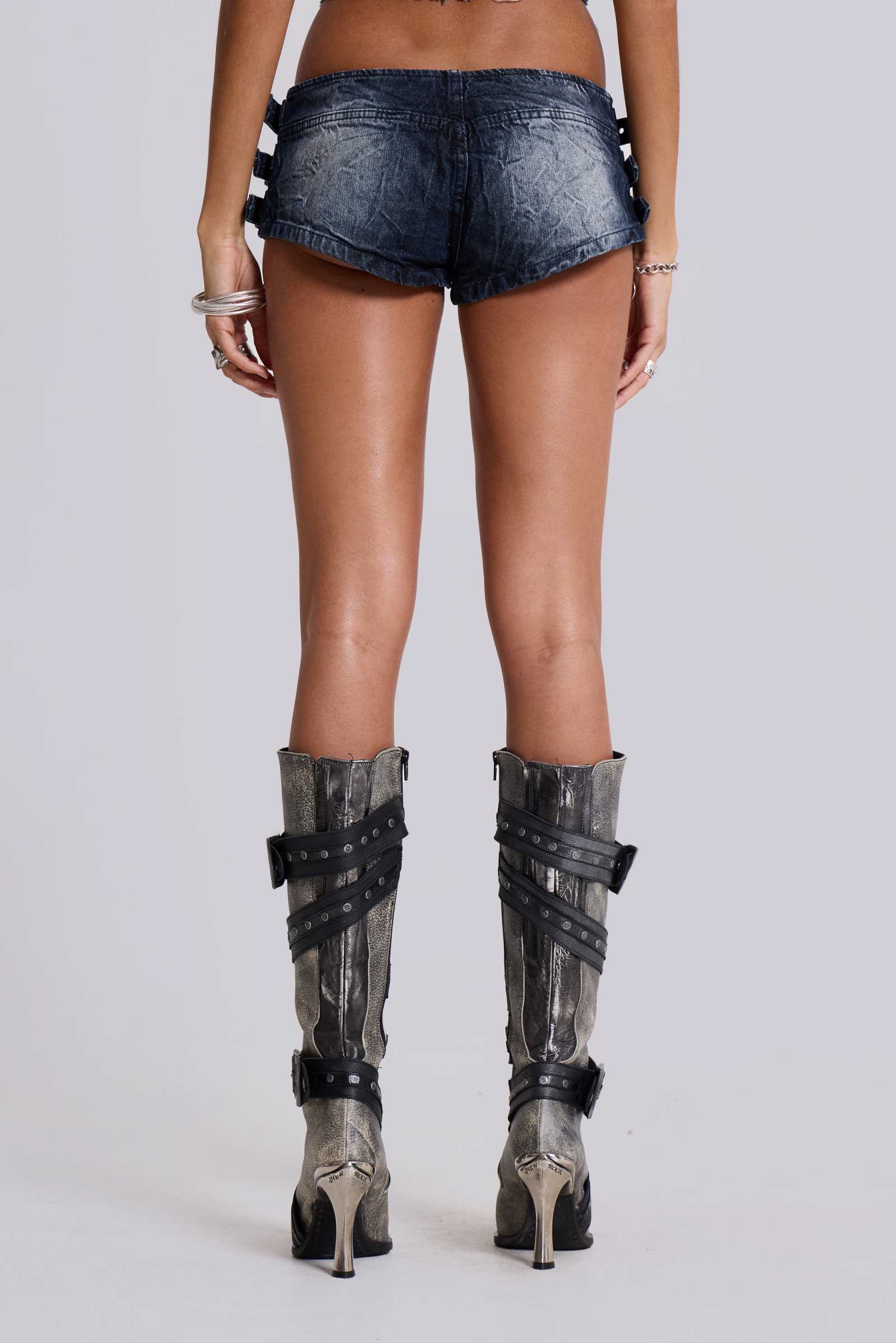 Dark Wash Toxic Denim Hot Pants
