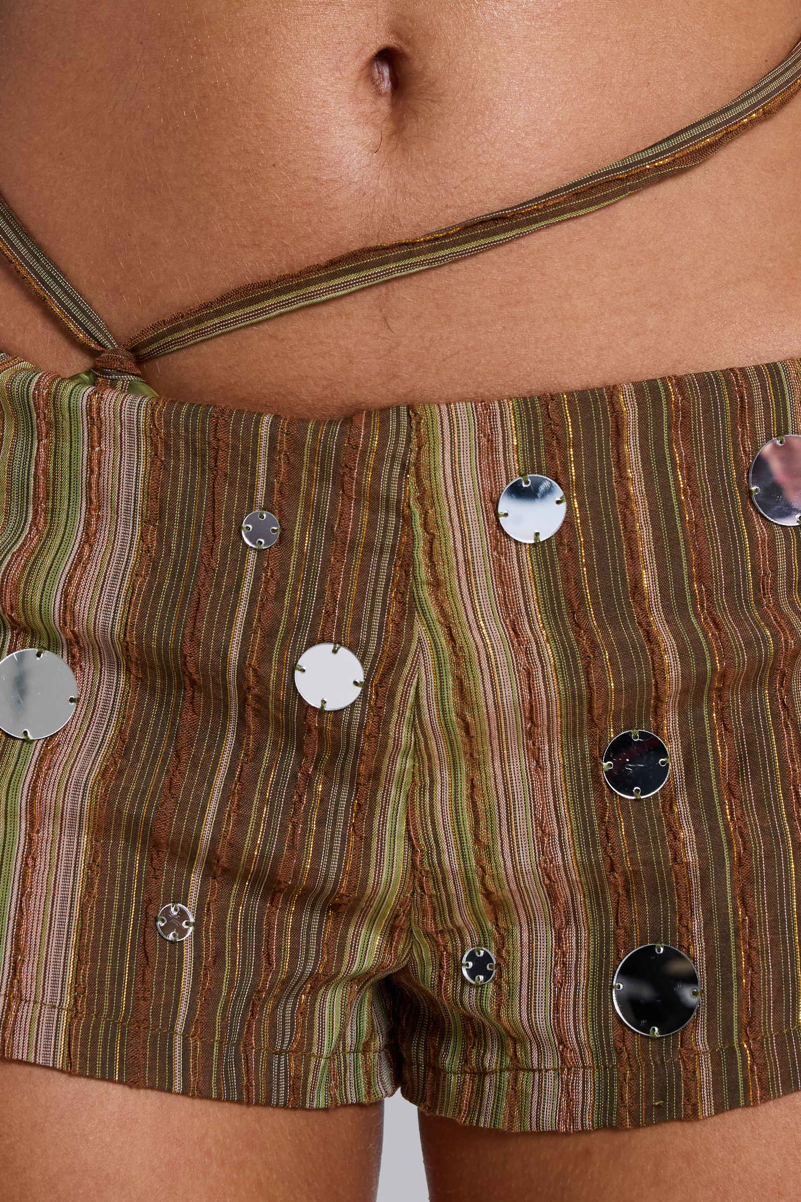 Myrica Mirror Mini Shorts