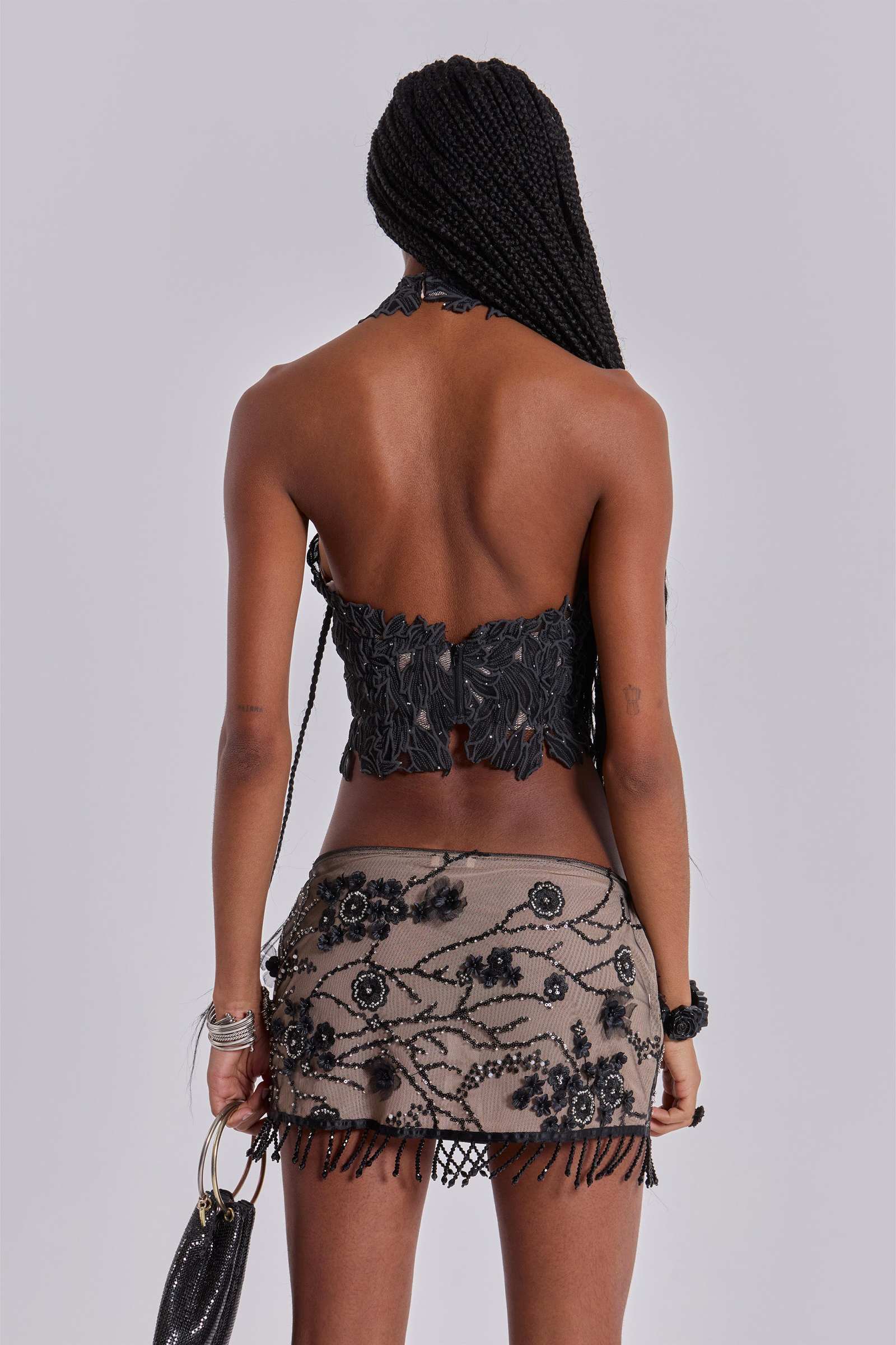 Ellora Embellished Mini Skirt