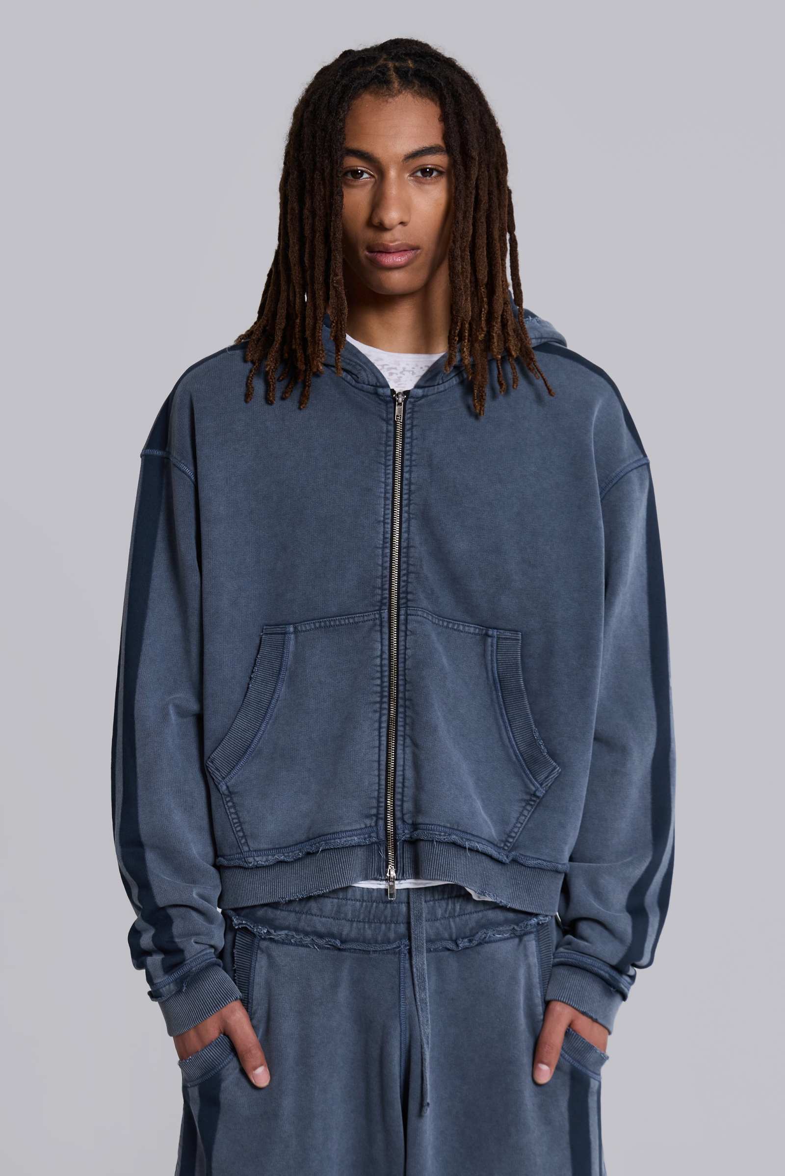 Blue Sporty Baggy Monster Hoodie