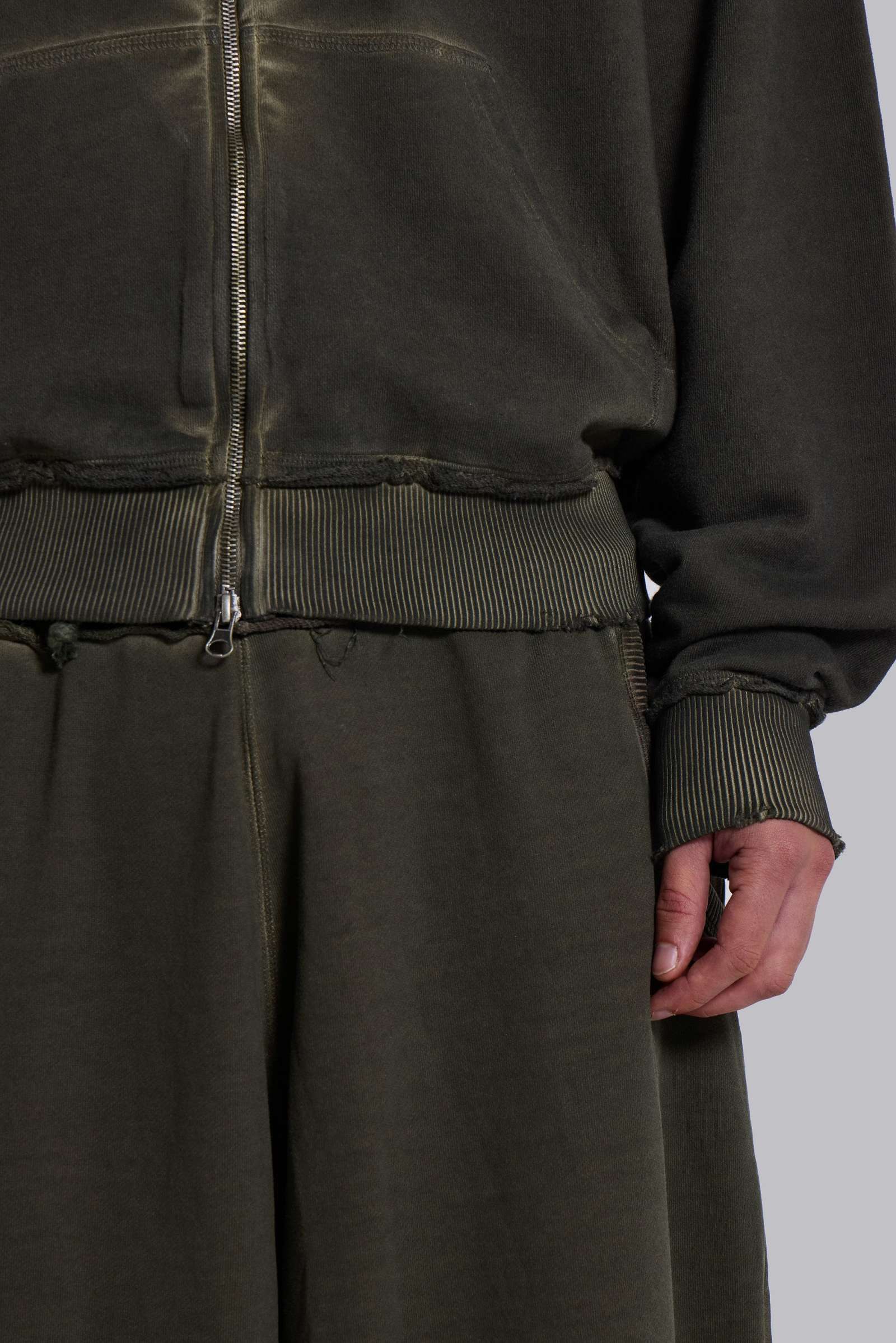 Khaki Oversized Monster Hoodie