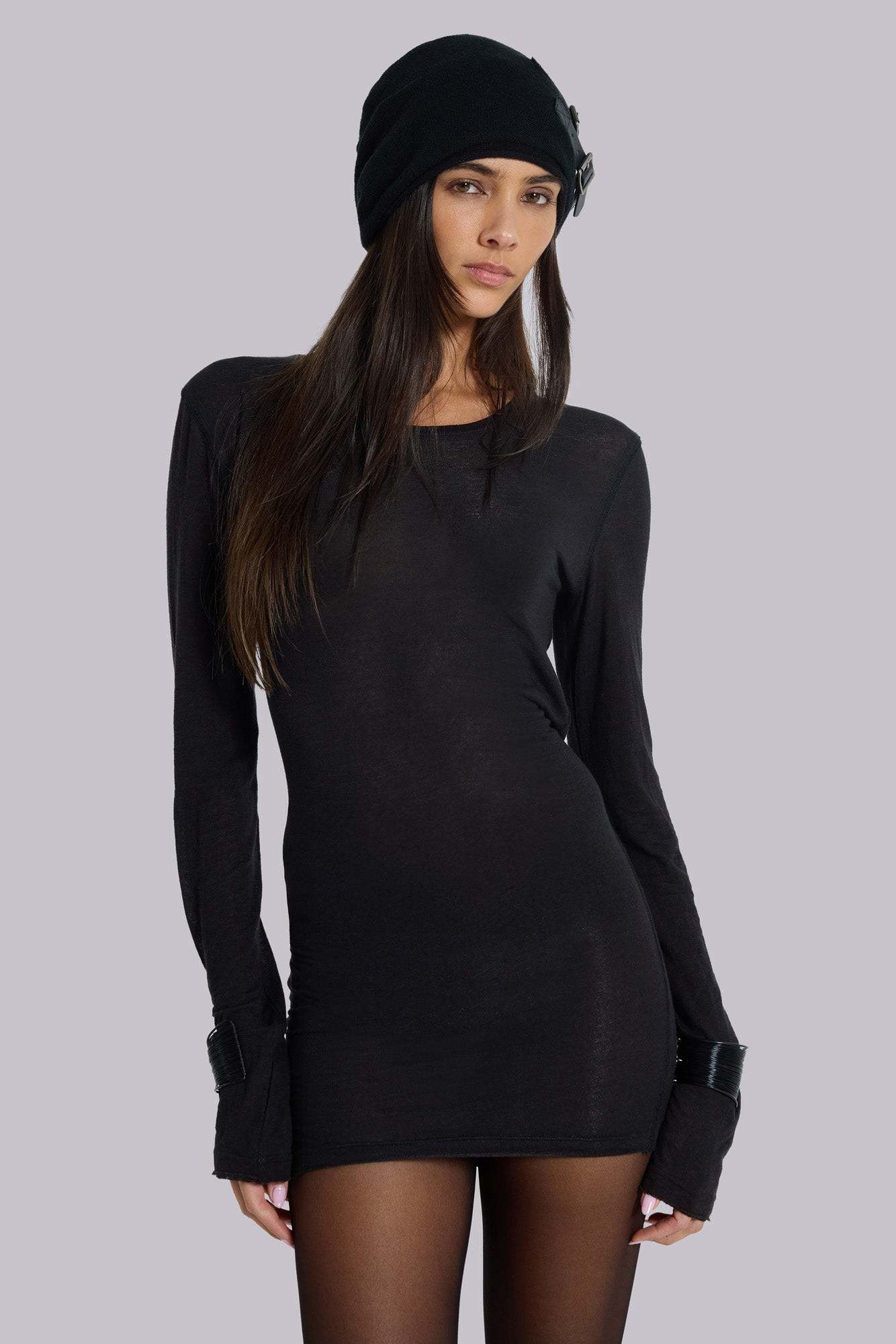 Black Mist Mini Dress