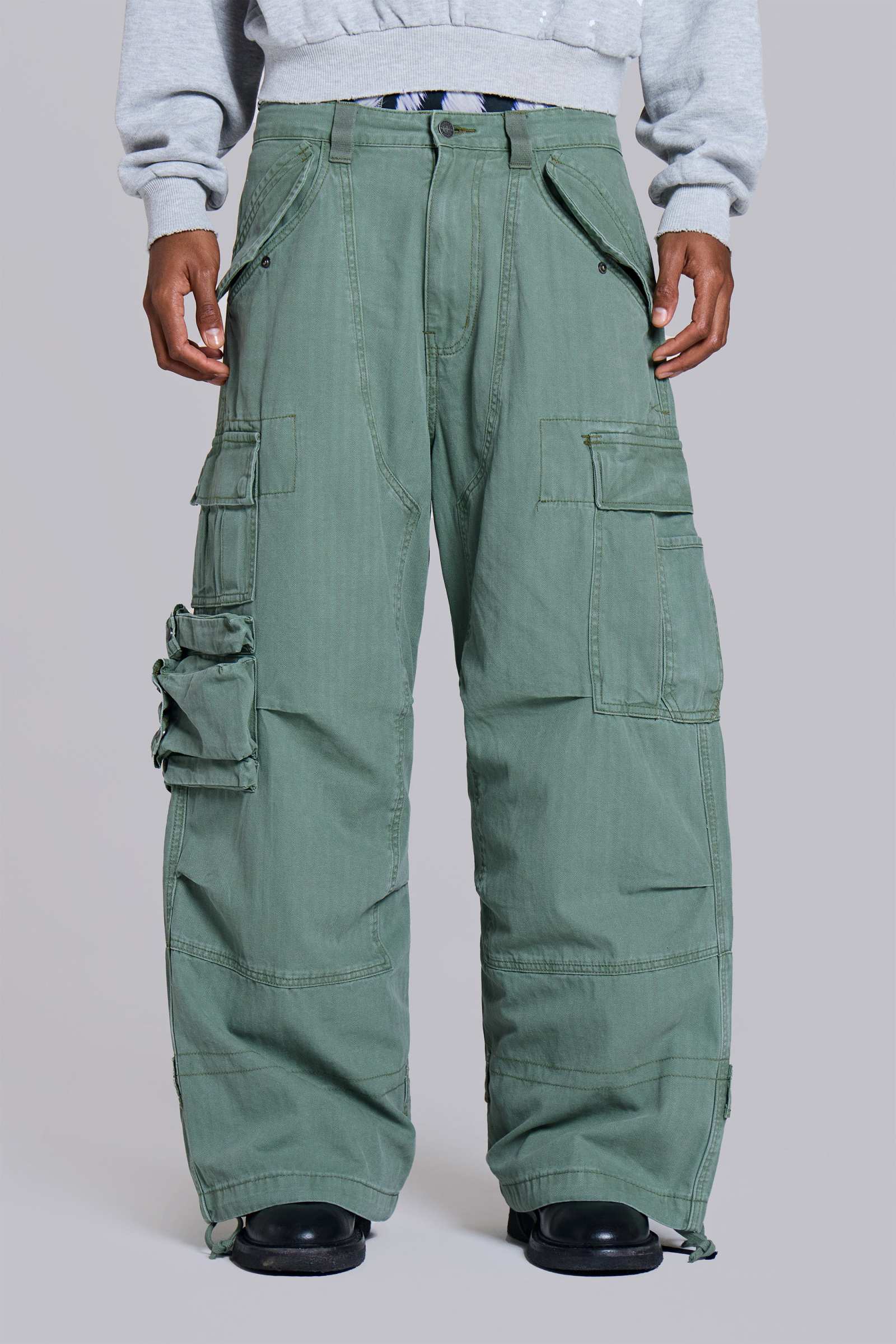 Utility Khaki Cargo Pants