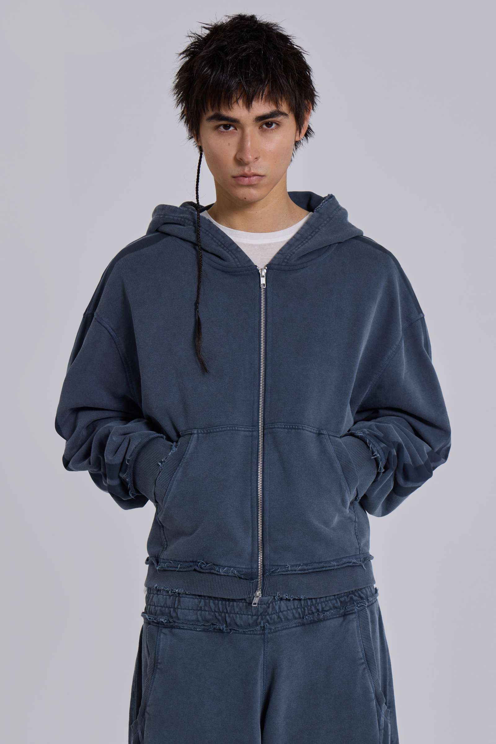 Blue Sporty Baggy Monster Hoodie