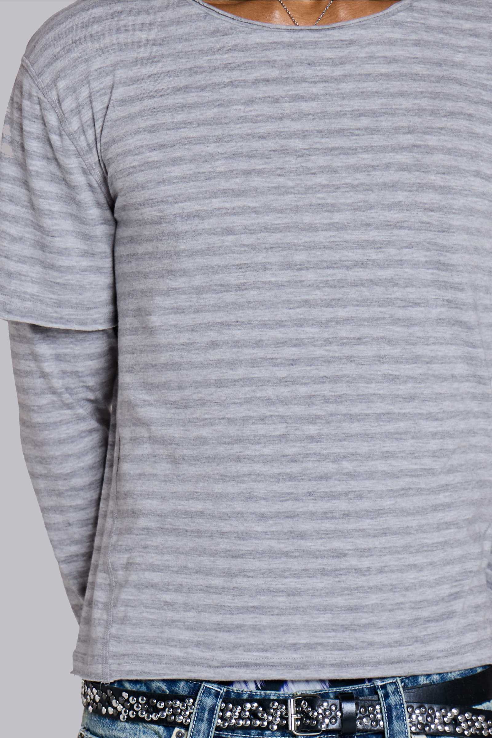 Line Double Layer Long Sleeve Top